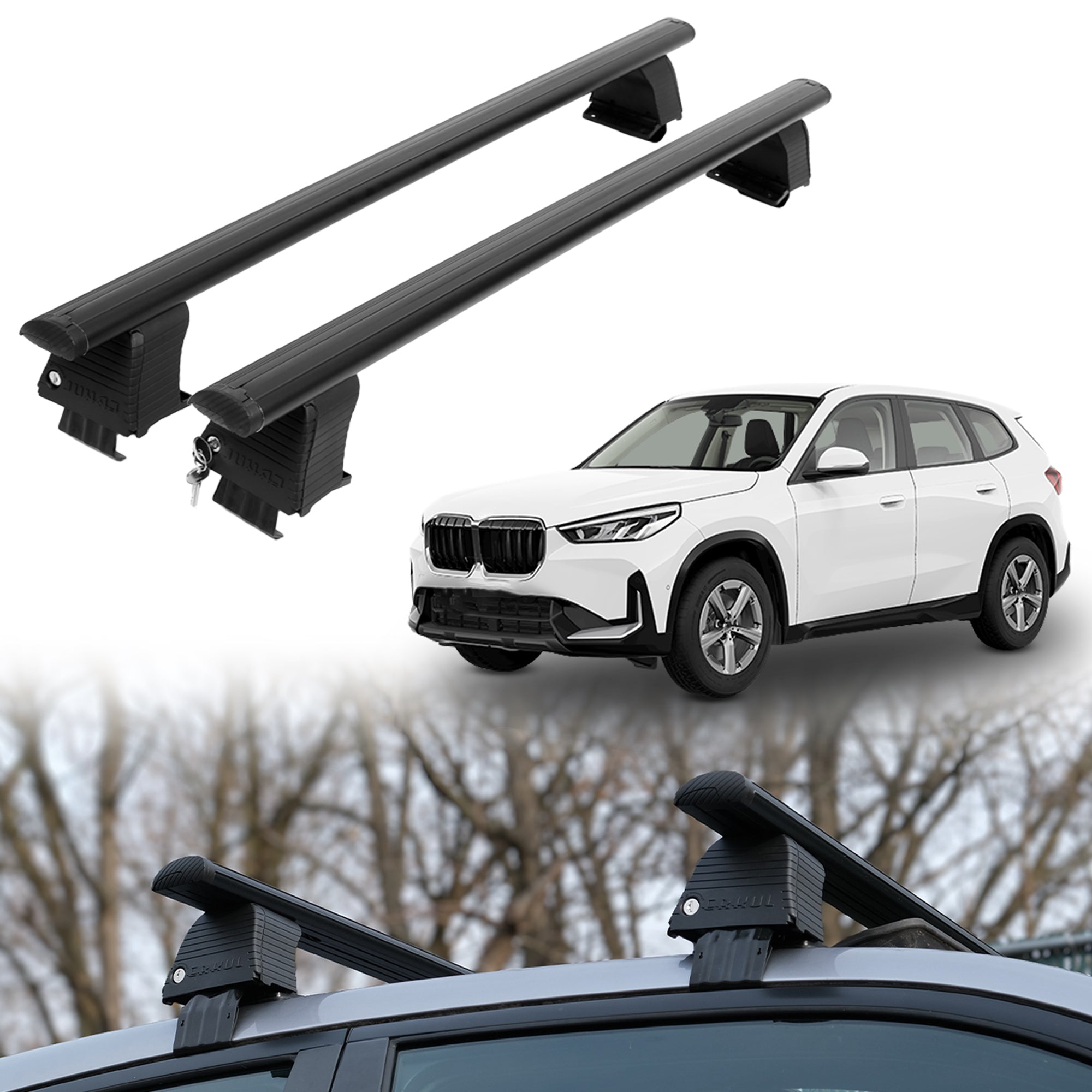 ERKUL Roof Rack Crossbars For BMW X1 2016-2022