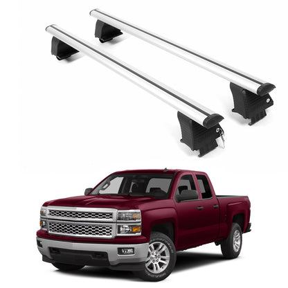 ERKUL Roof Rack Crossbars For CHEVROLET SILVERADO 1500 2014-2018