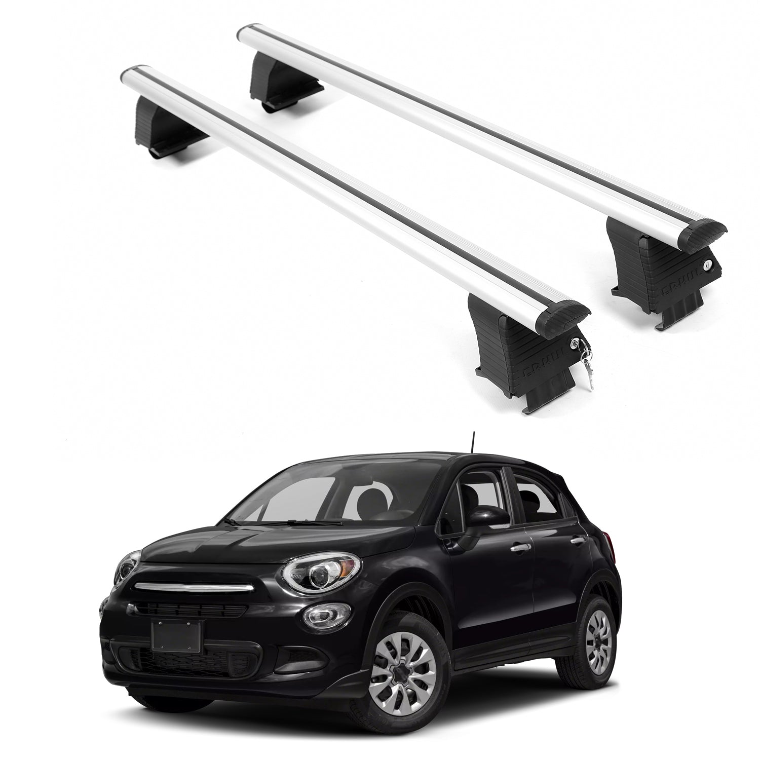 ERKUL Roof Rack Crossbars For FIAT 500X 2016-2023