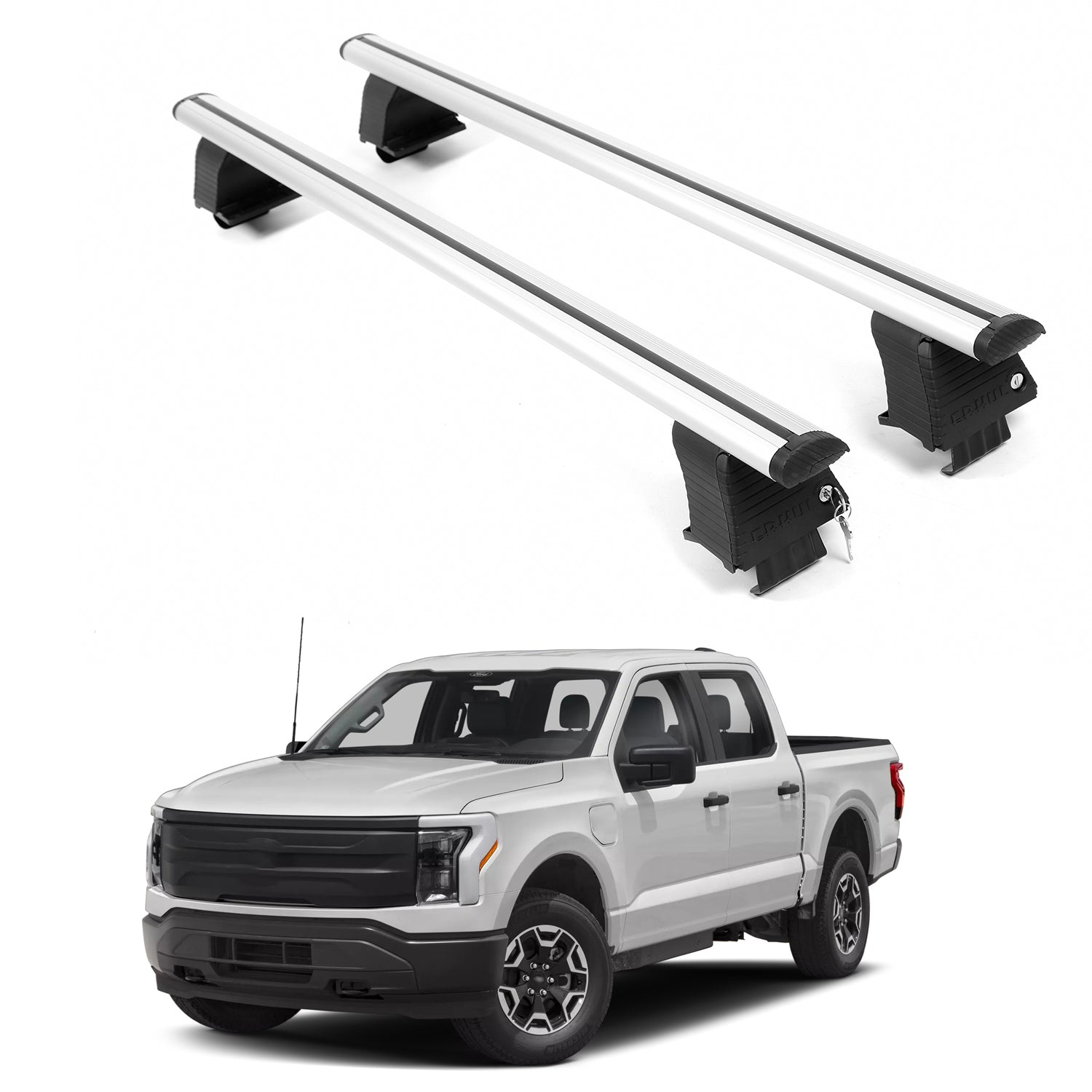ERKUL Roof Rack Crossbars For FORD F-150 LIGHTNING 2022-2026