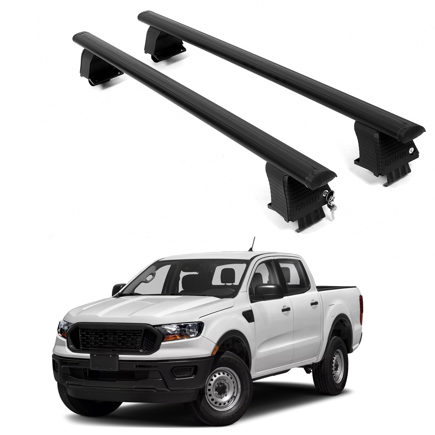 ERKUL Roof Rack Crossbars For FORD RANGER 2019-2023