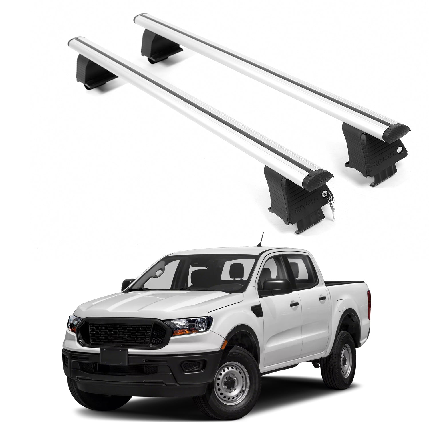 ERKUL Roof Rack Crossbars For FORD RANGER 2019-2023