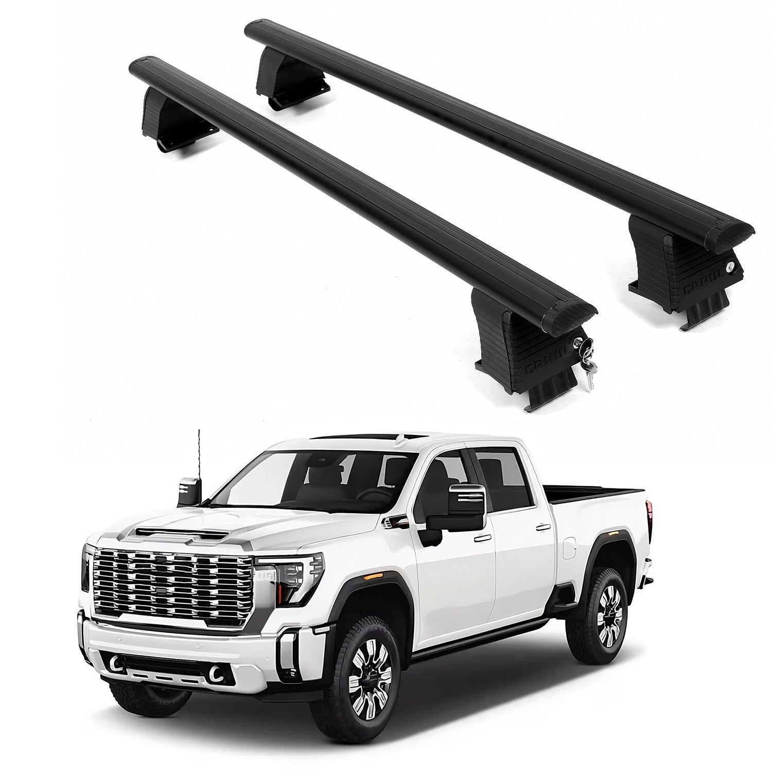 ERKUL Roof Rack Crossbars For GMC SIERRA 2500 HD 2020-2026