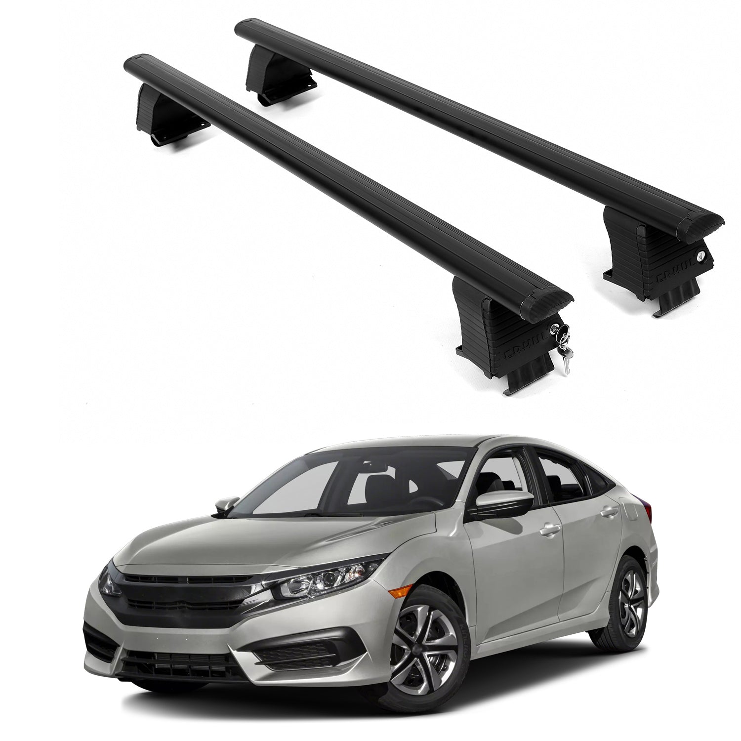 ERKUL Roof Rack Crossbars For HONDA CIVIC 2016-2021
