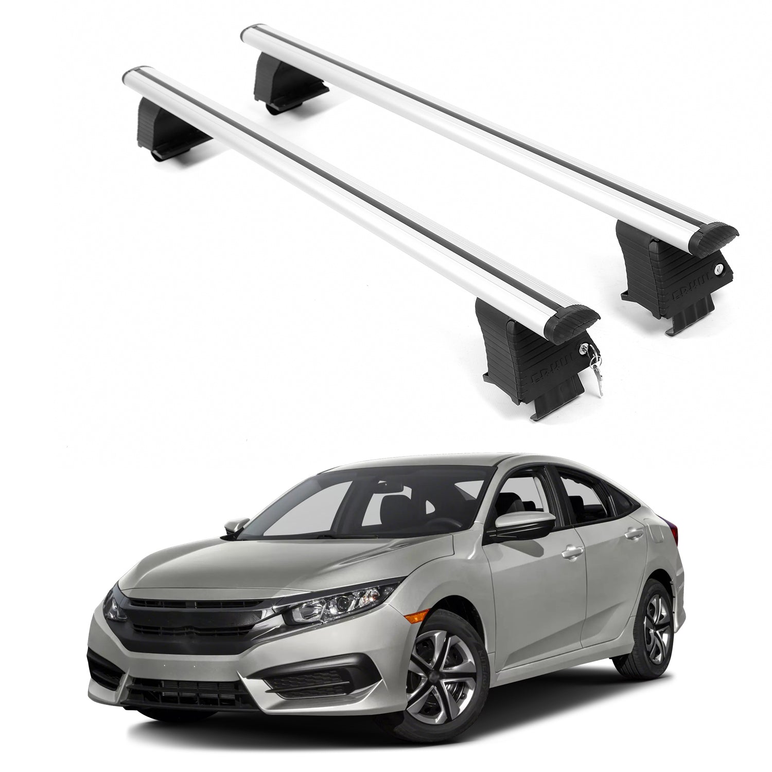 ERKUL Roof Rack Crossbars For HONDA CIVIC 2016-2021