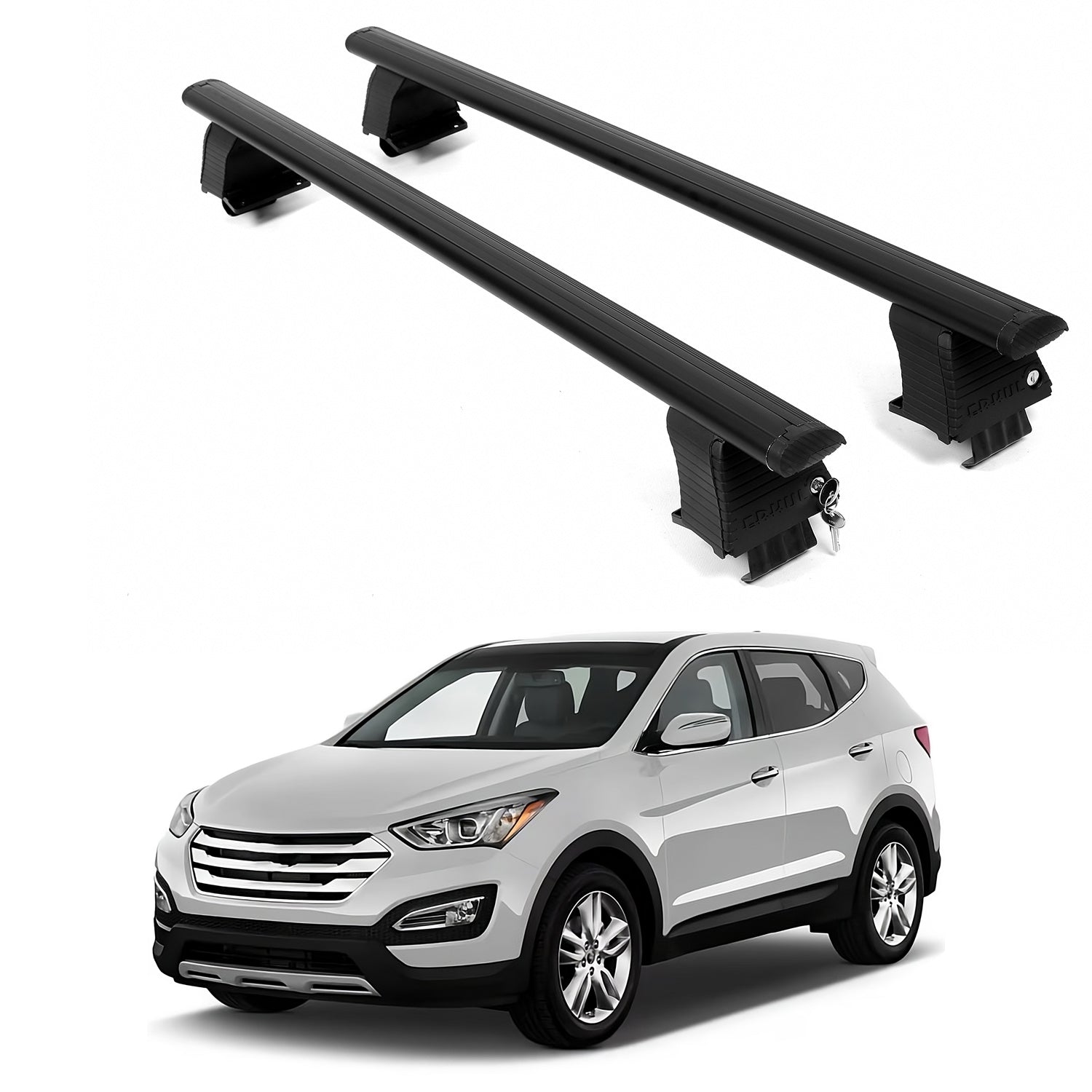 ERKUL Roof Rack Crossbars For HYUNDAI SANTA FE 2013-2018