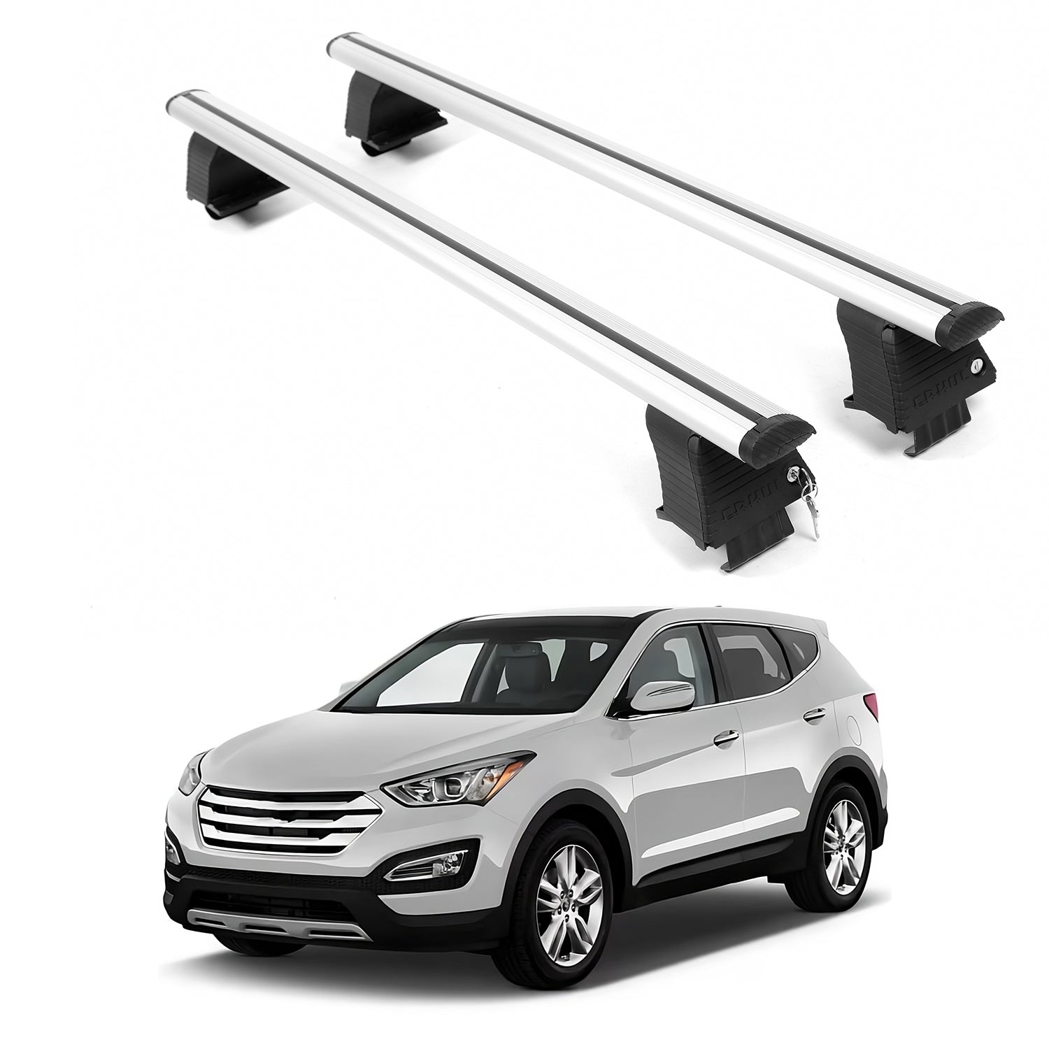 ERKUL Roof Rack Crossbars For HYUNDAI SANTA FE 2013-2018