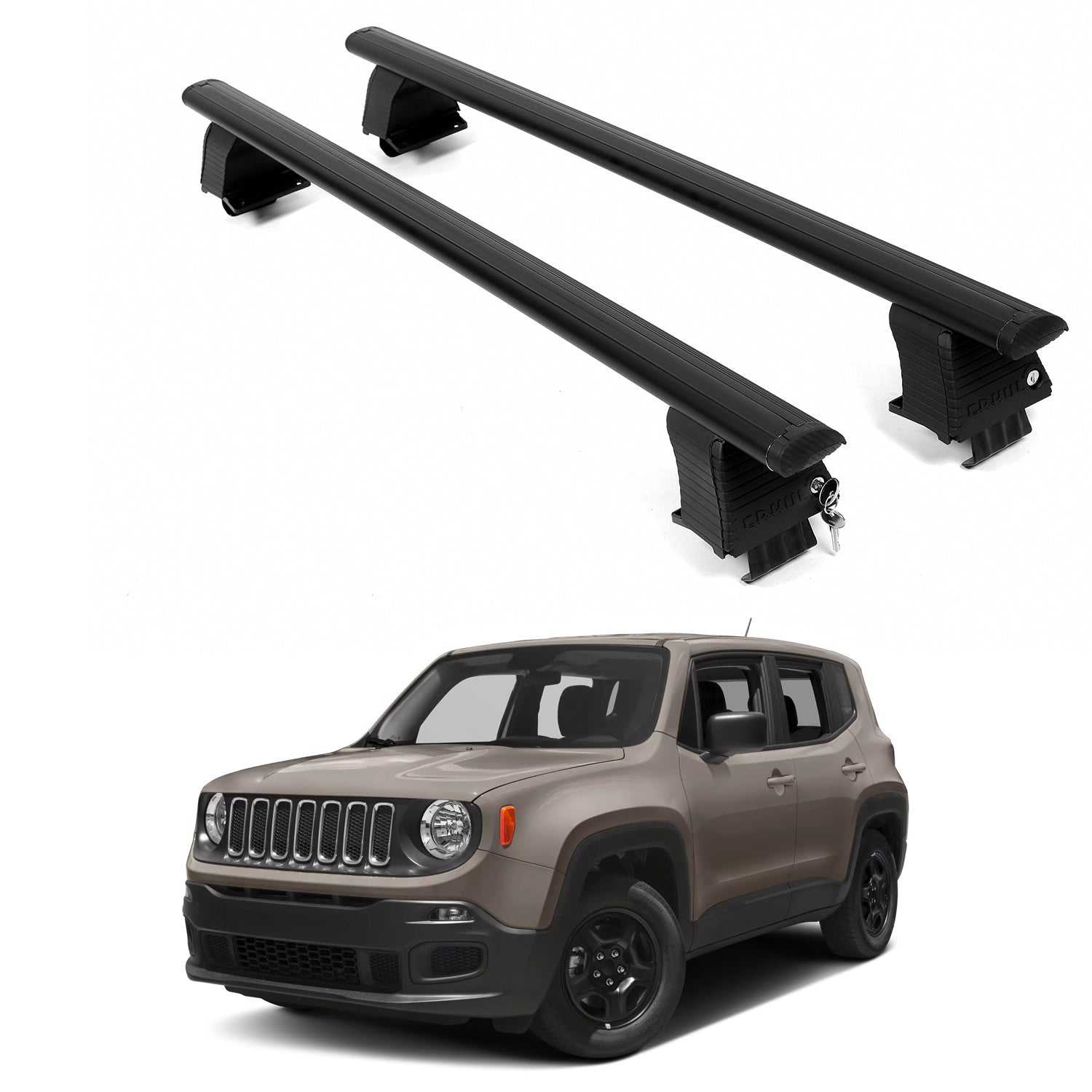 ERKUL Roof Rack Crossbars For JEEP RENEGADE 2015-2023