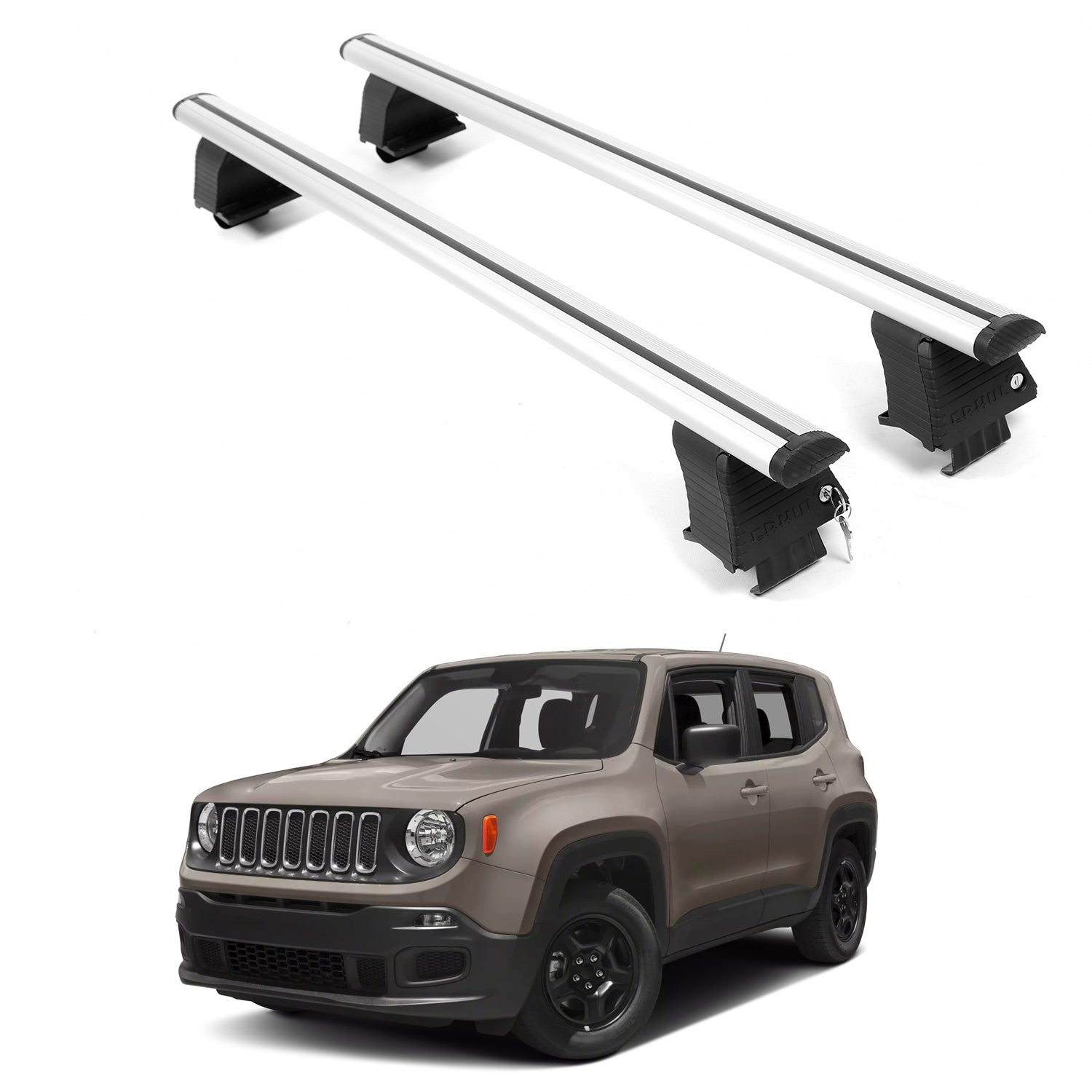 ERKUL Roof Rack Crossbars For JEEP RENEGADE 2015-2023