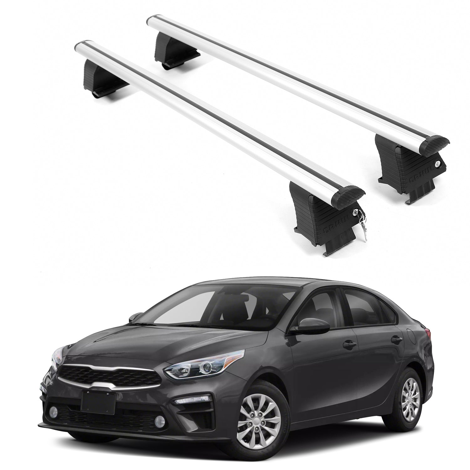 ERKUL Roof Rack Crossbars For KIA FORTE 2019-2024