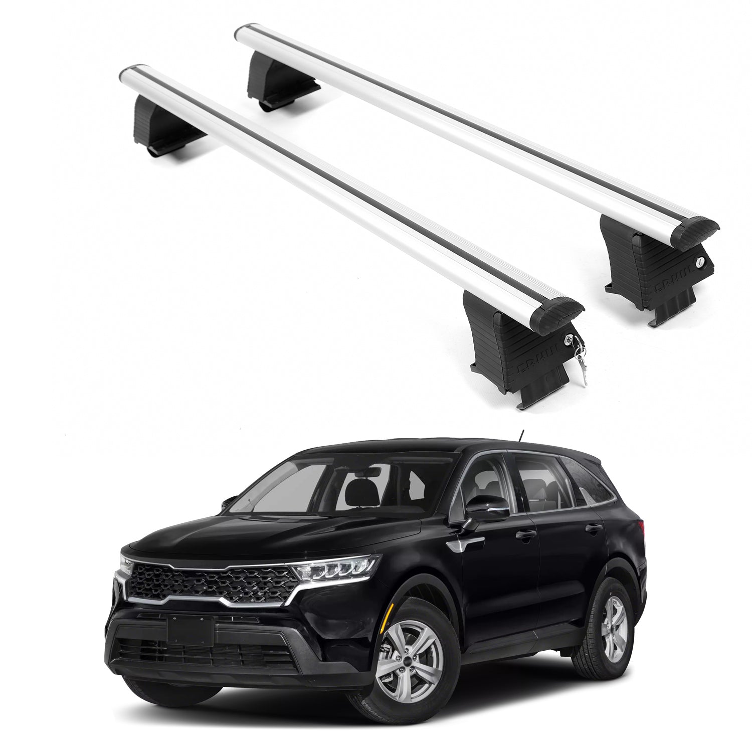 ERKUL Roof Rack Crossbars For KIA SORENTO 2021-2026