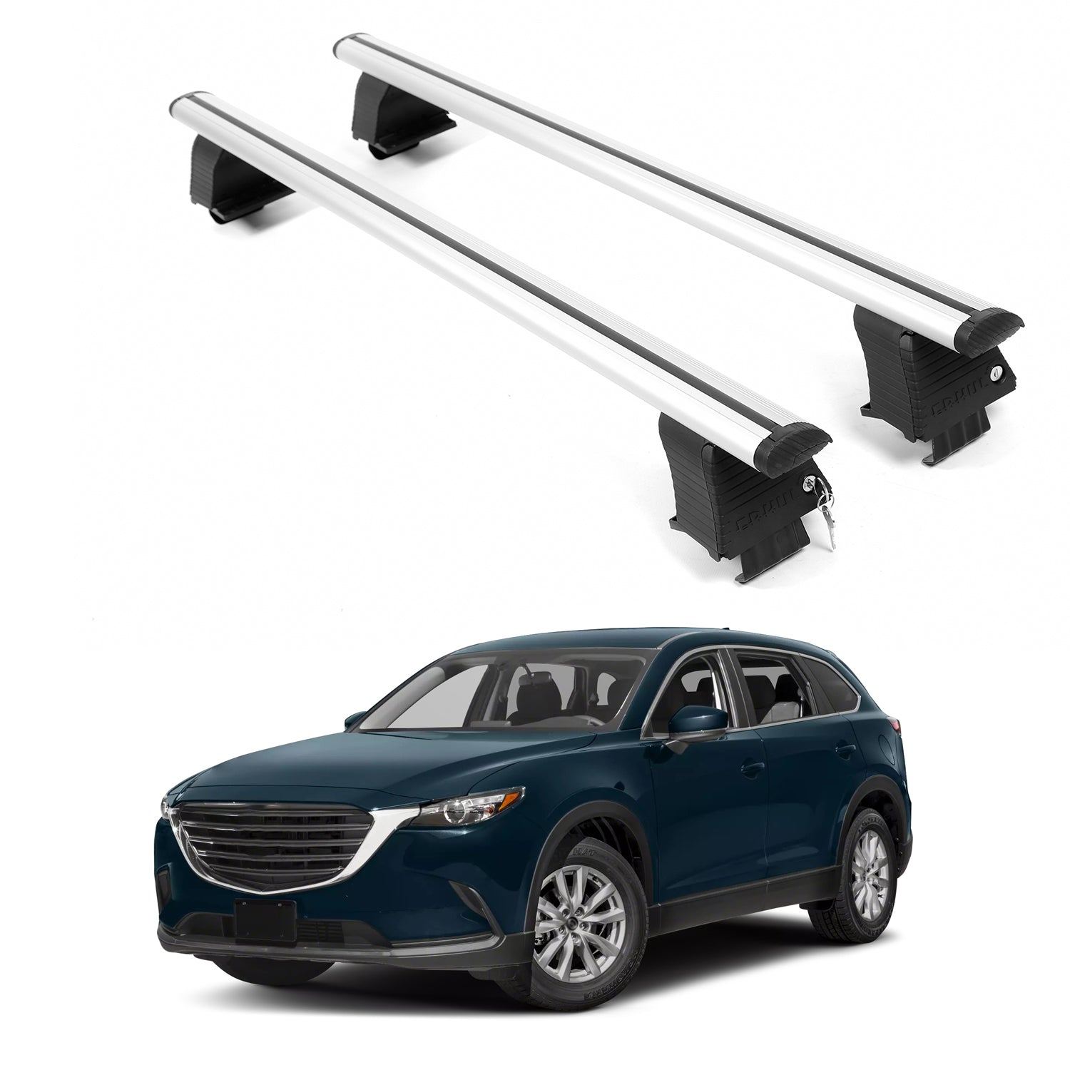 ERKUL Roof Rack Crossbars For MAZDA CX-9 2016-2023