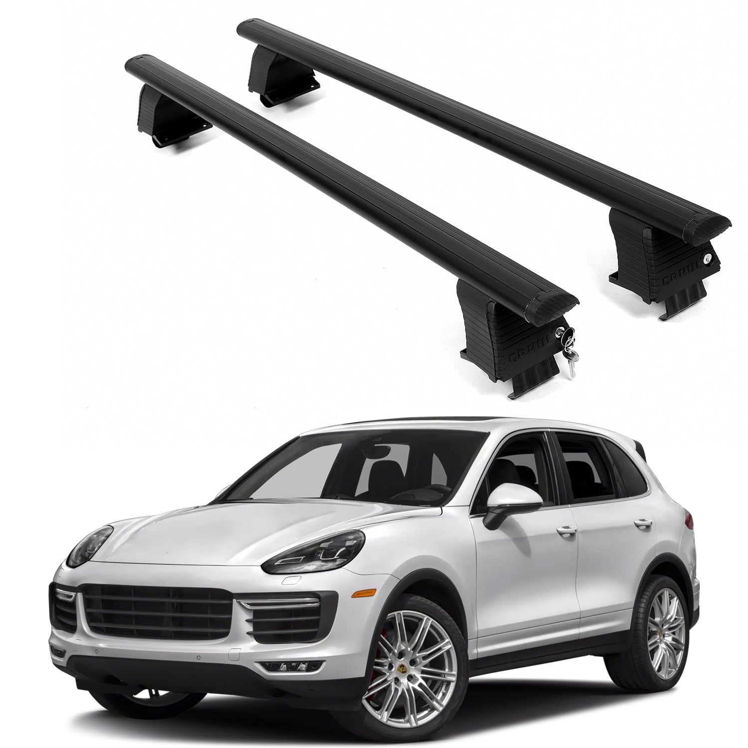 ERKUL Roof Rack Crossbars For PORSCHE CAYENNE 2011-2018