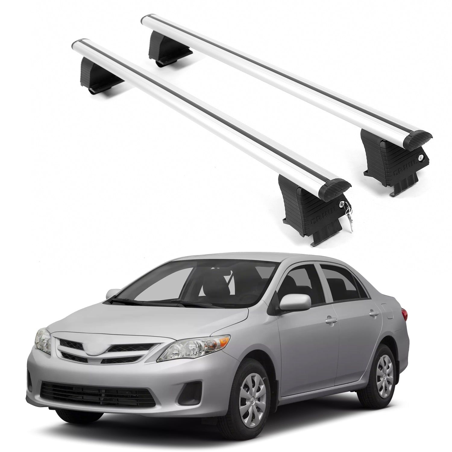 ERKUL Roof Rack Crossbars For TOYOTA COROLLA 2009-2013