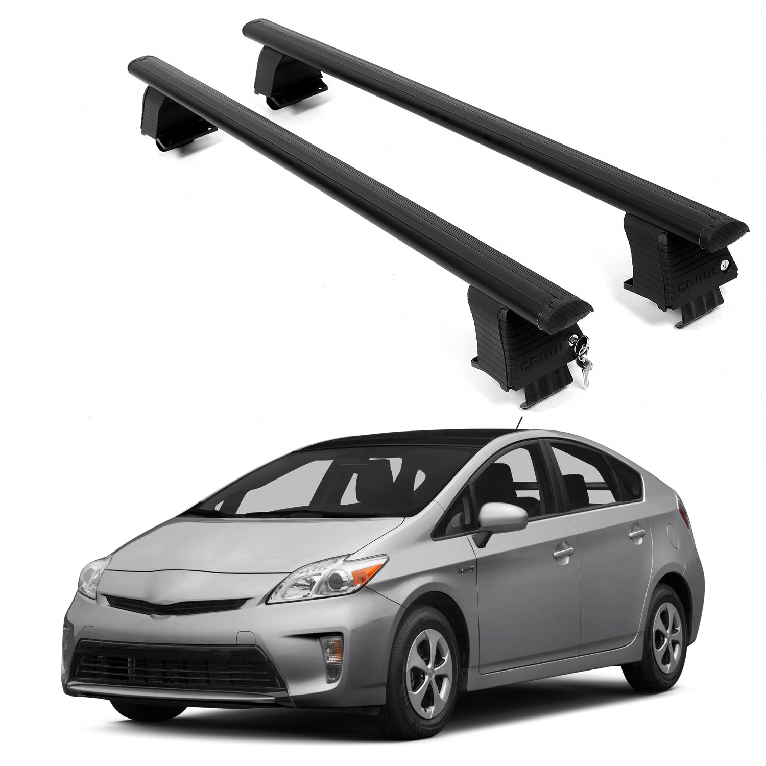 ERKUL Roof Rack Crossbars For TOYOTA PRIUS + 2010-2015
