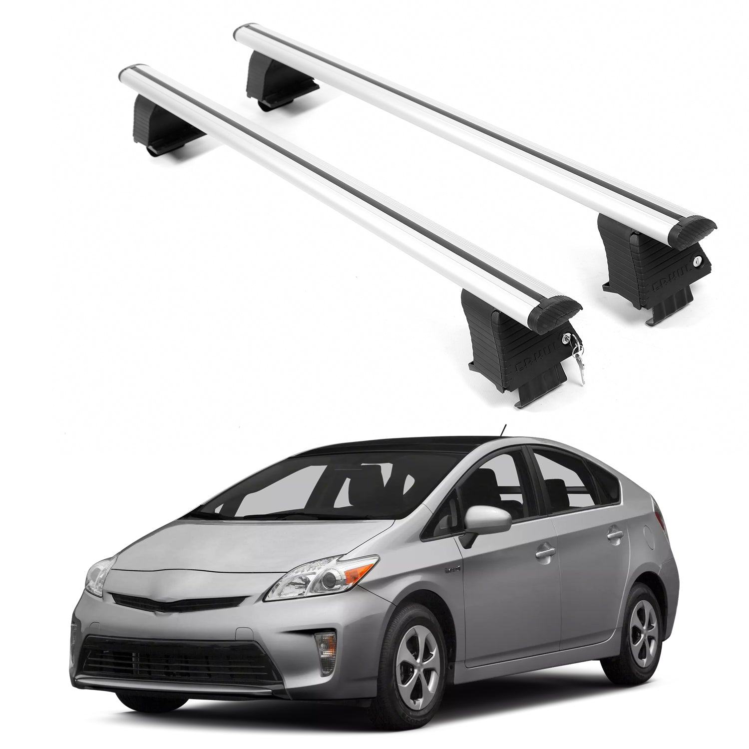 ERKUL Roof Rack Crossbars For TOYOTA PRIUS + 2010-2015