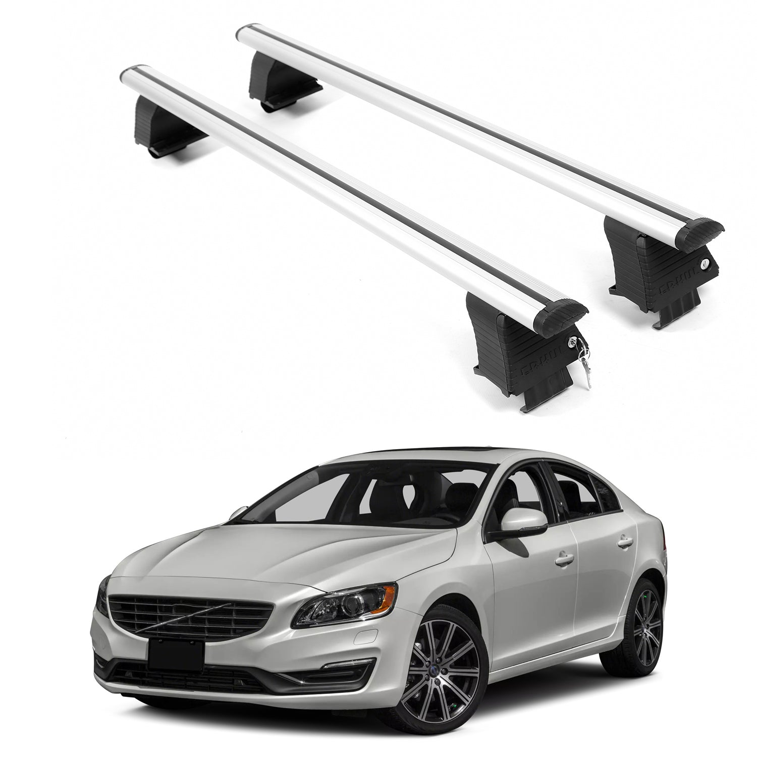 ERKUL Roof Rack Crossbars For VOLVO S60 2010-2018