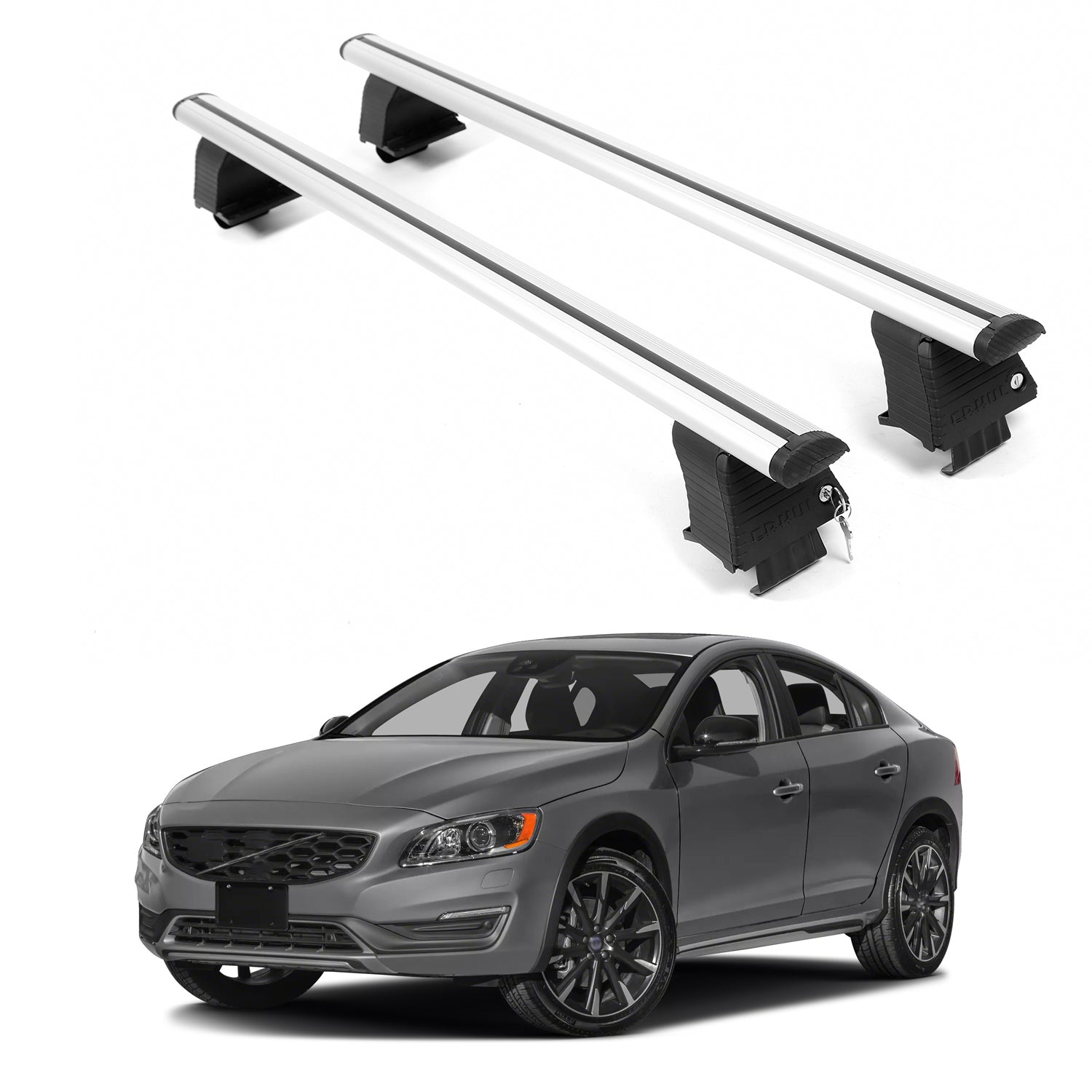 ERKUL Roof Rack Crossbars For VOLVO S60 CROSS COUNTRY 2016-2018