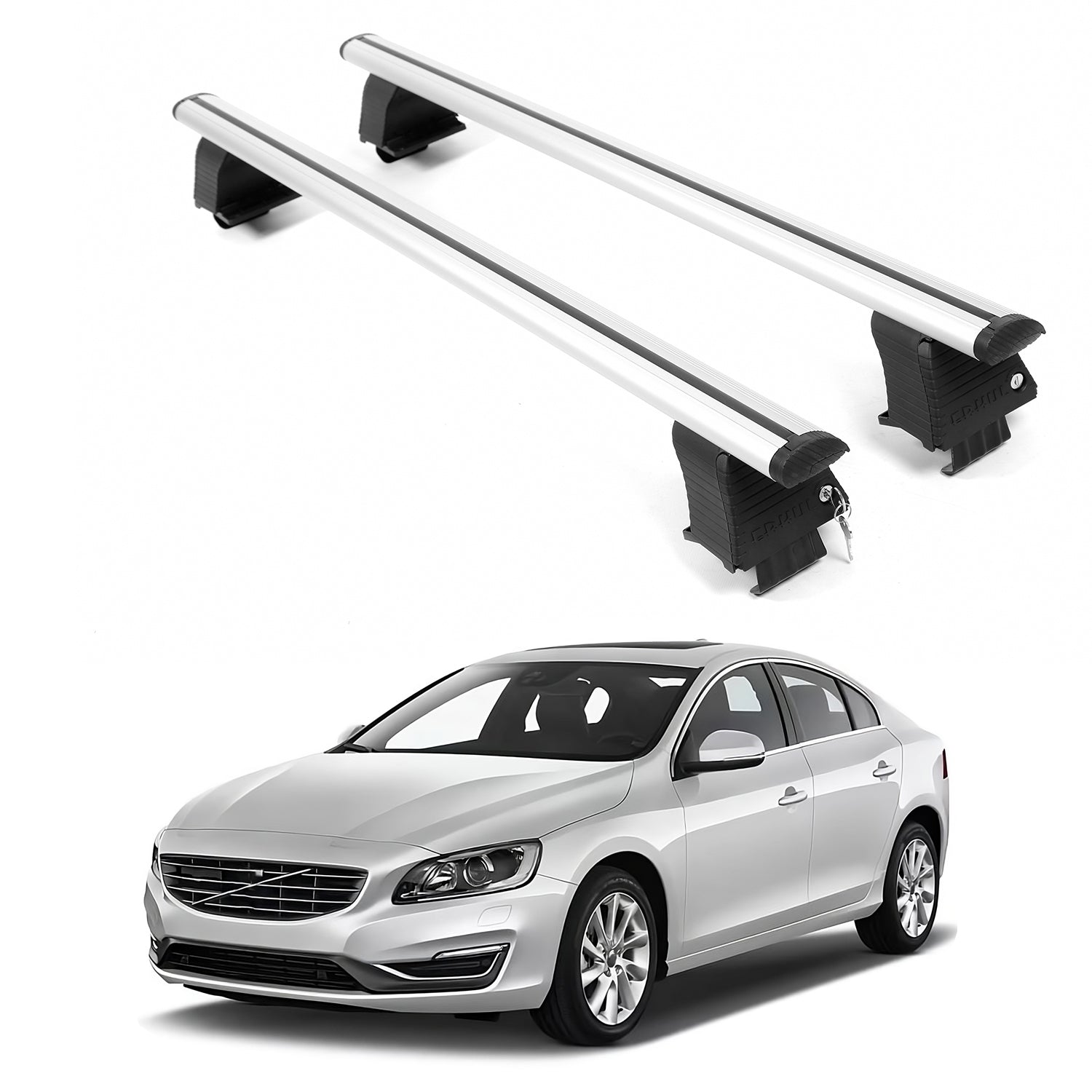 ERKUL Roof Rack Crossbars For VOLVO V60 2015-2018
