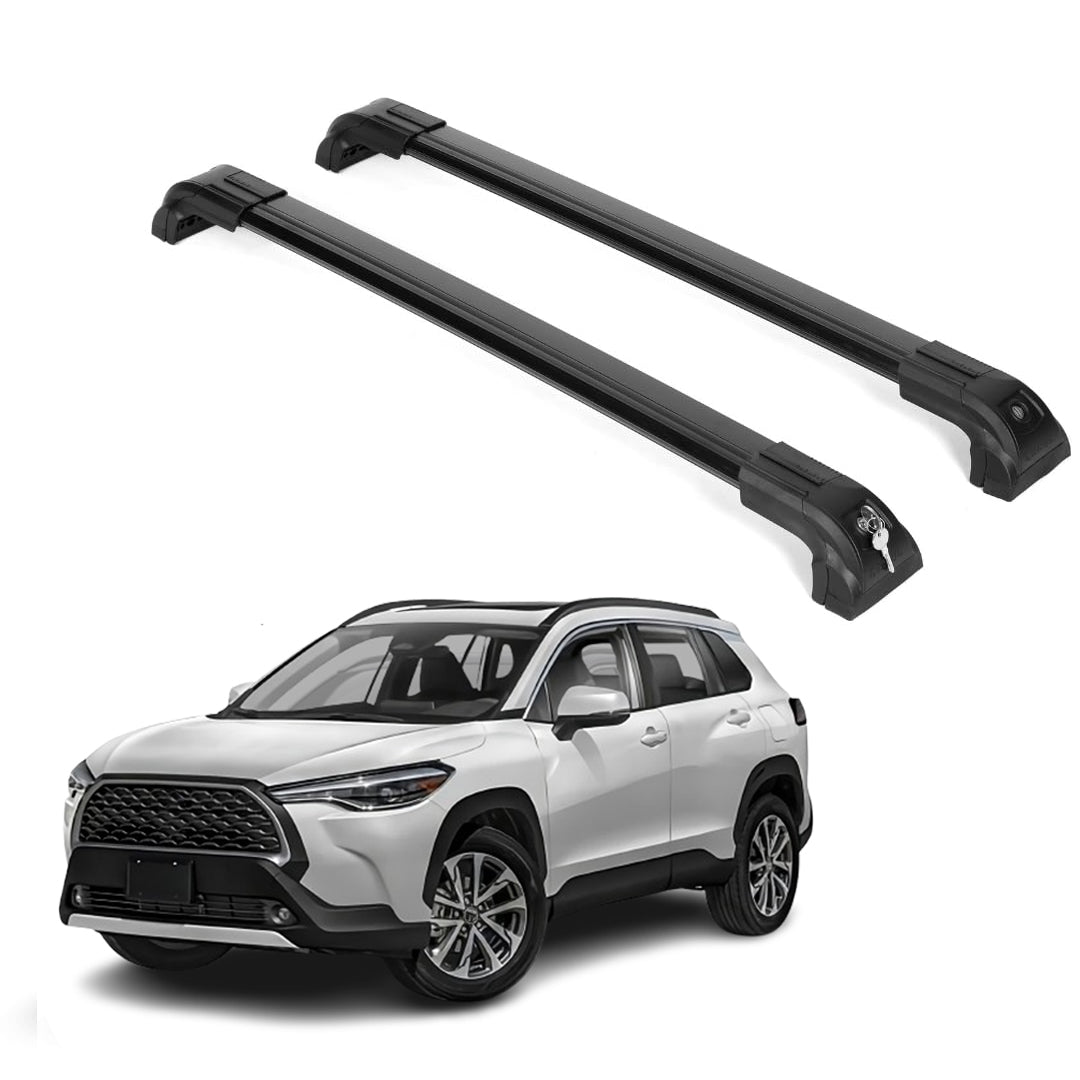 220lbs Roof Rack Crossbars Fits Toyota Corolla Cross 2022-2026 - Black
