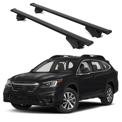 ERKUL Roof Rack Cross Bars for Subaru Outback(Wilderness Trim only) 2020-2025 for Raised Rails - Black