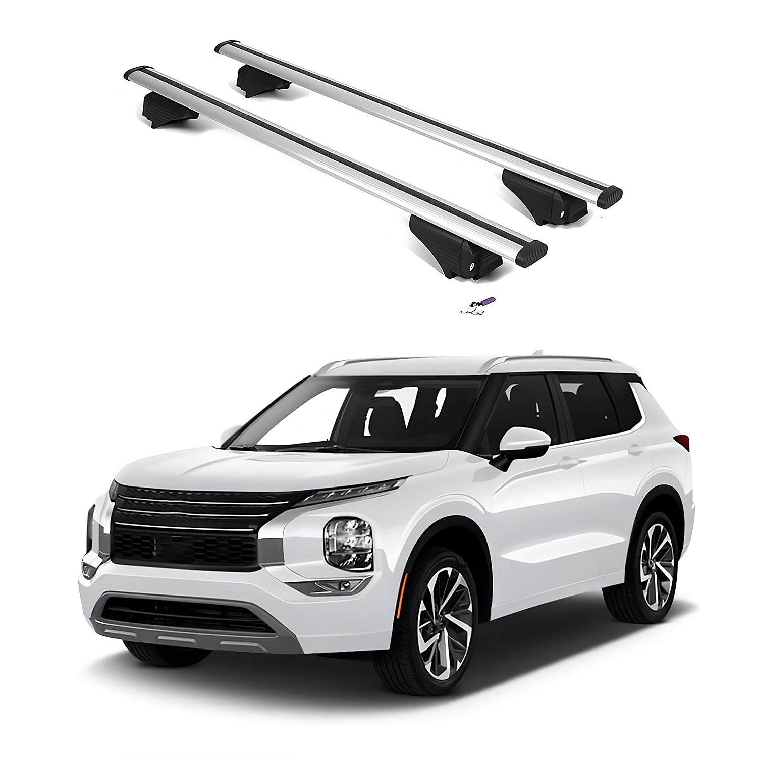 ERKUL Roof Rack Crossbars For MITSUBISHI OUTLANDER PHEV 2023-2026