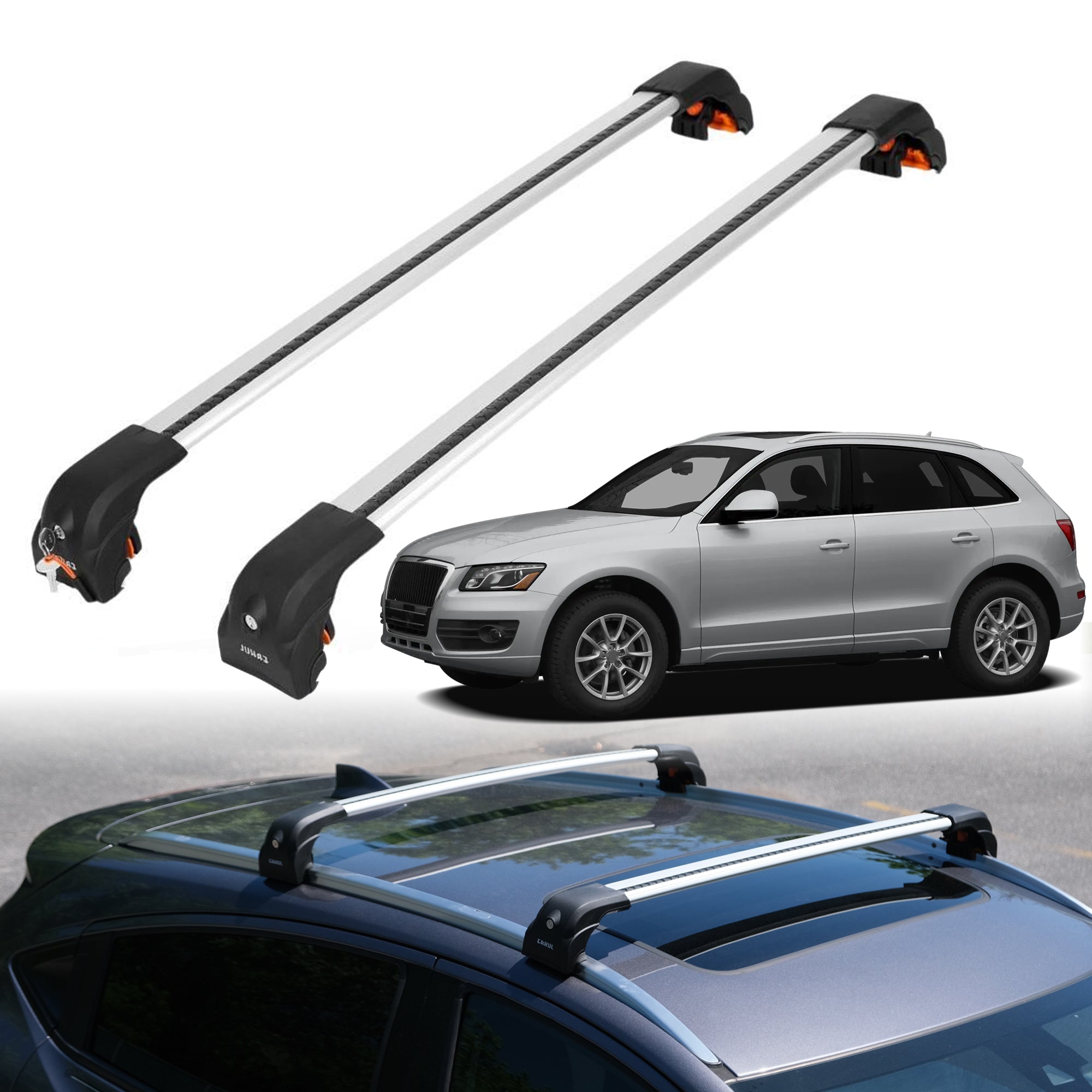 ERKUL Roof Rack Crossbars For AUDI Q5 2009-2017