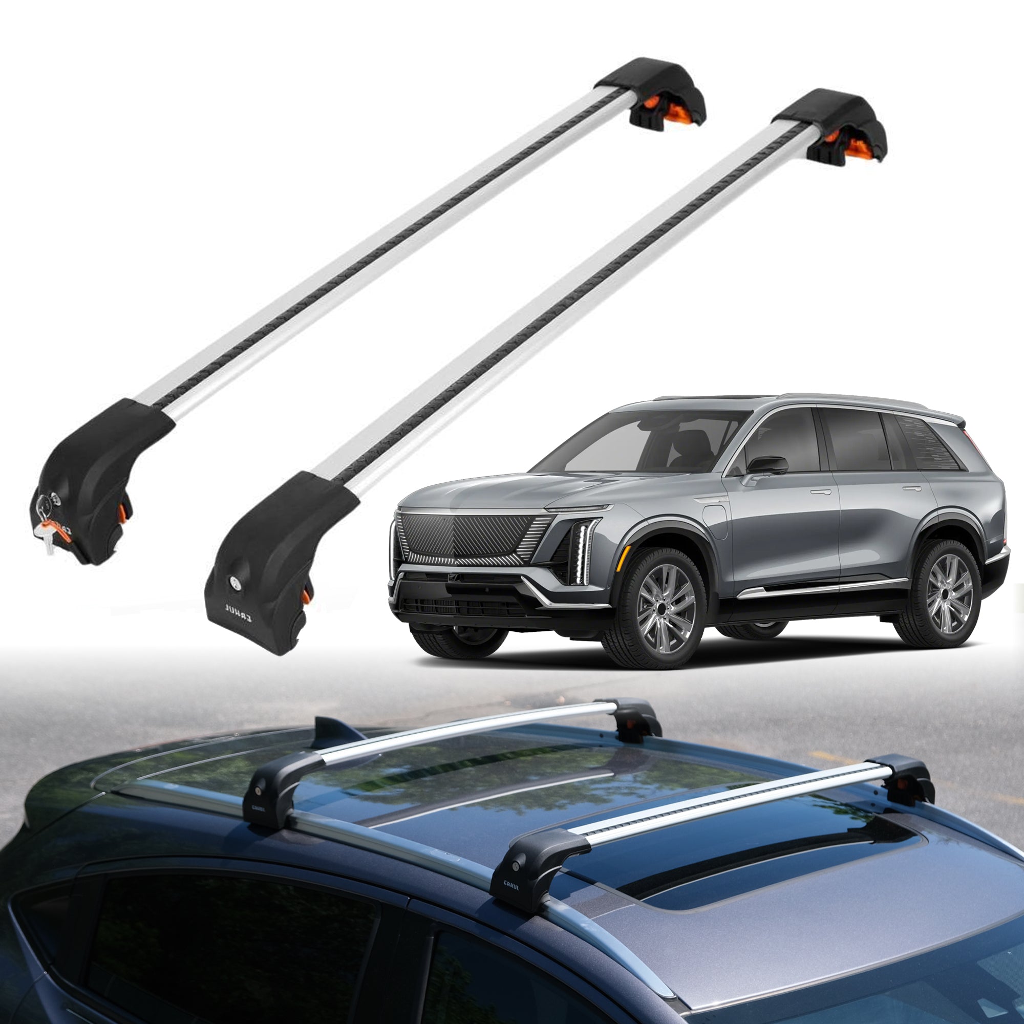 ERKUL Roof Rack Crossbars For CADILLAC VISTIQ 2026