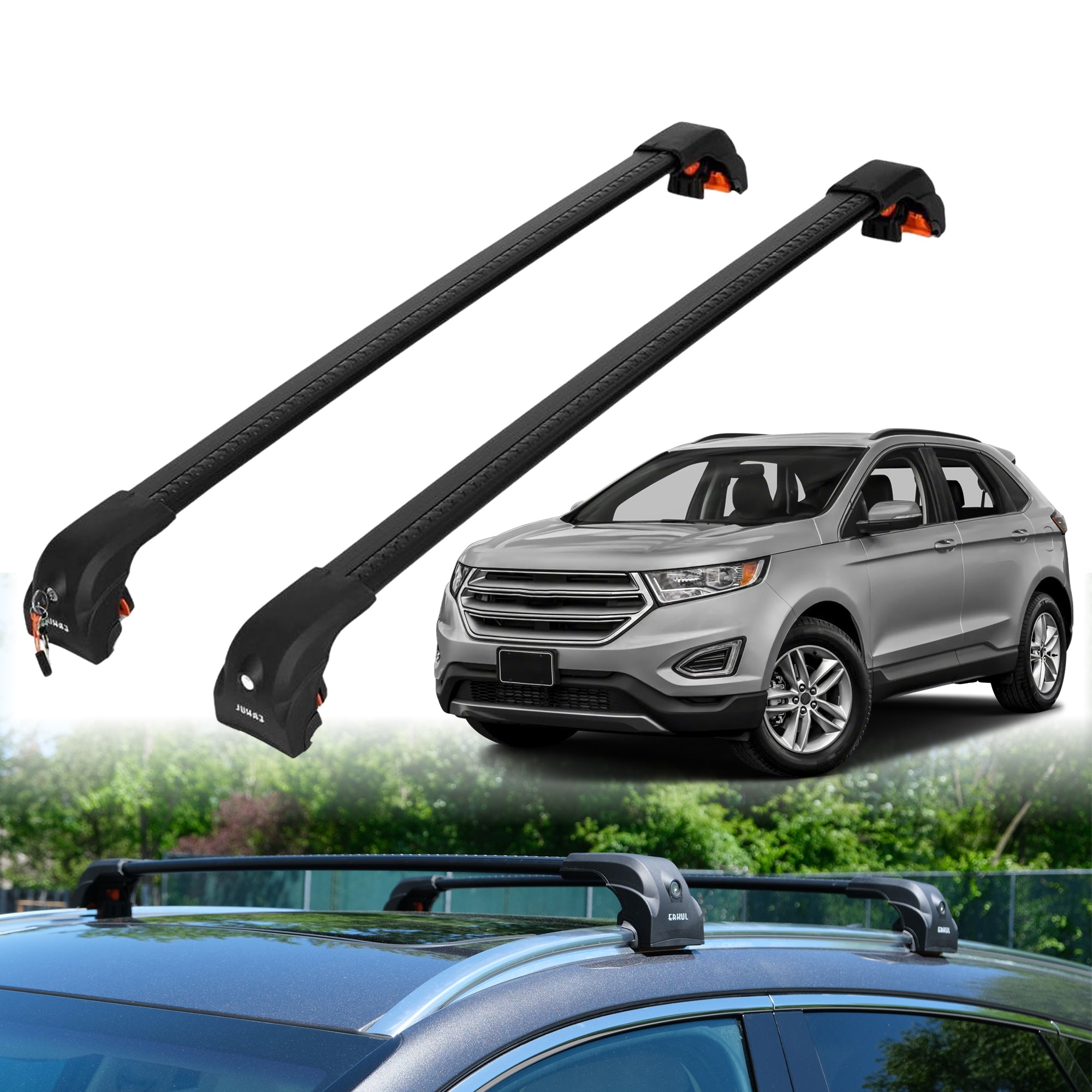ERKUL Roof Rack Crossbars For FORD EDGE 2015-2024