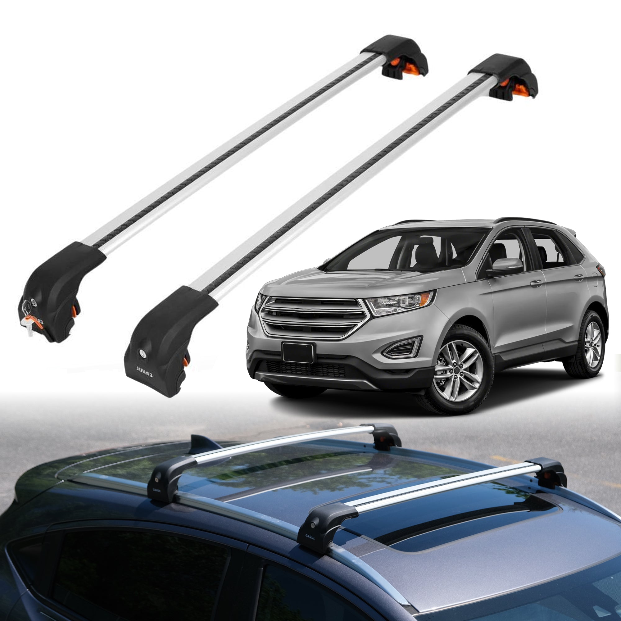 ERKUL Roof Rack Crossbars For FORD EDGE 2015-2024