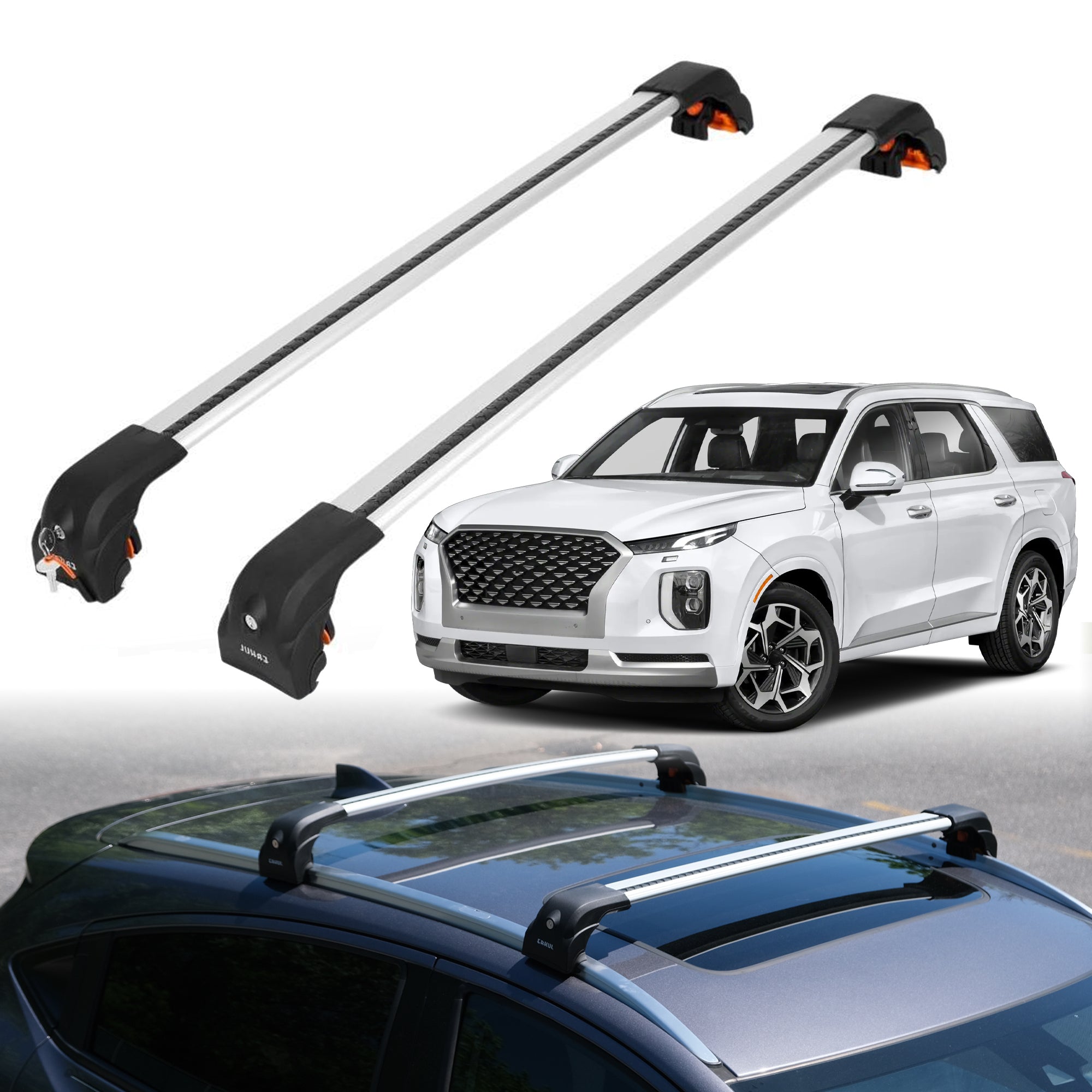 ERKUL Roof Rack Crossbars For HYUNDAI PALISADE 2020-2025