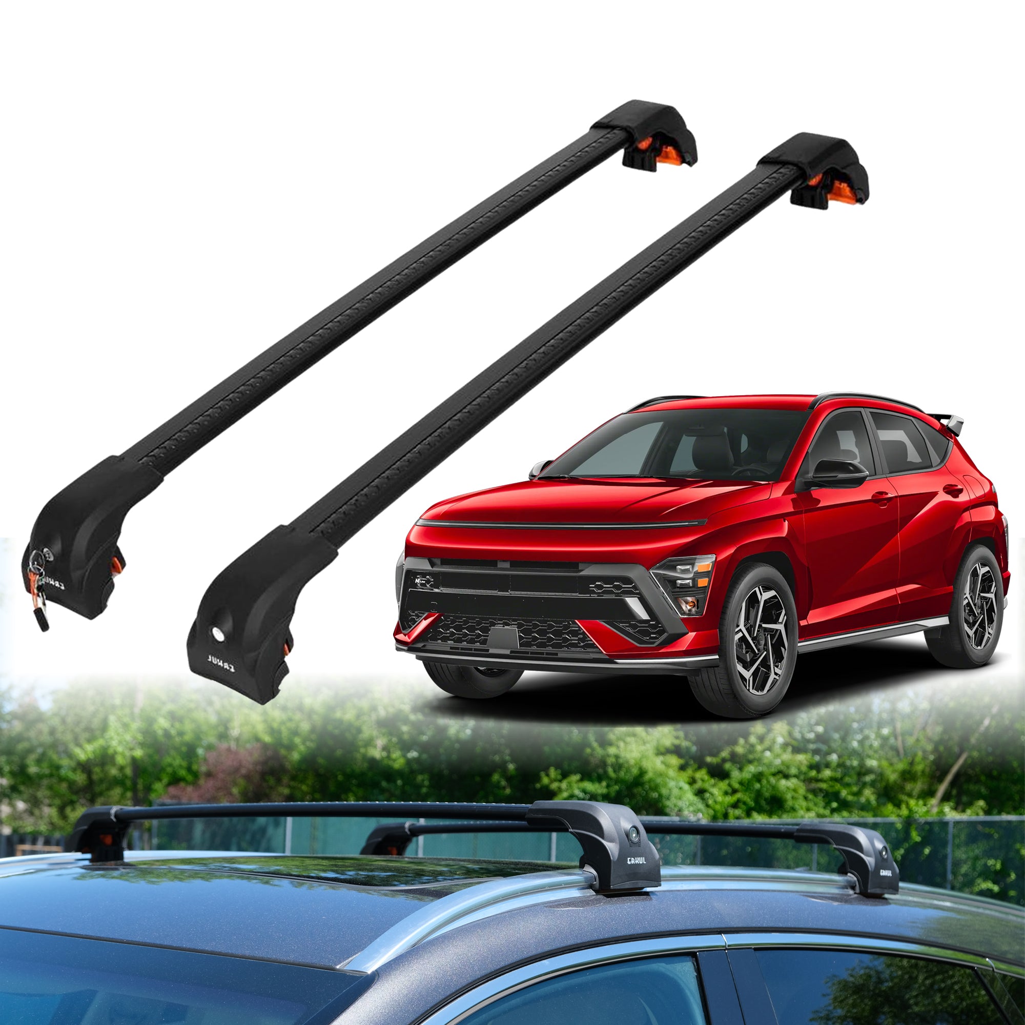 ERKUL Roof Rack Crossbars For HYUNDAI KONA 2024-2025