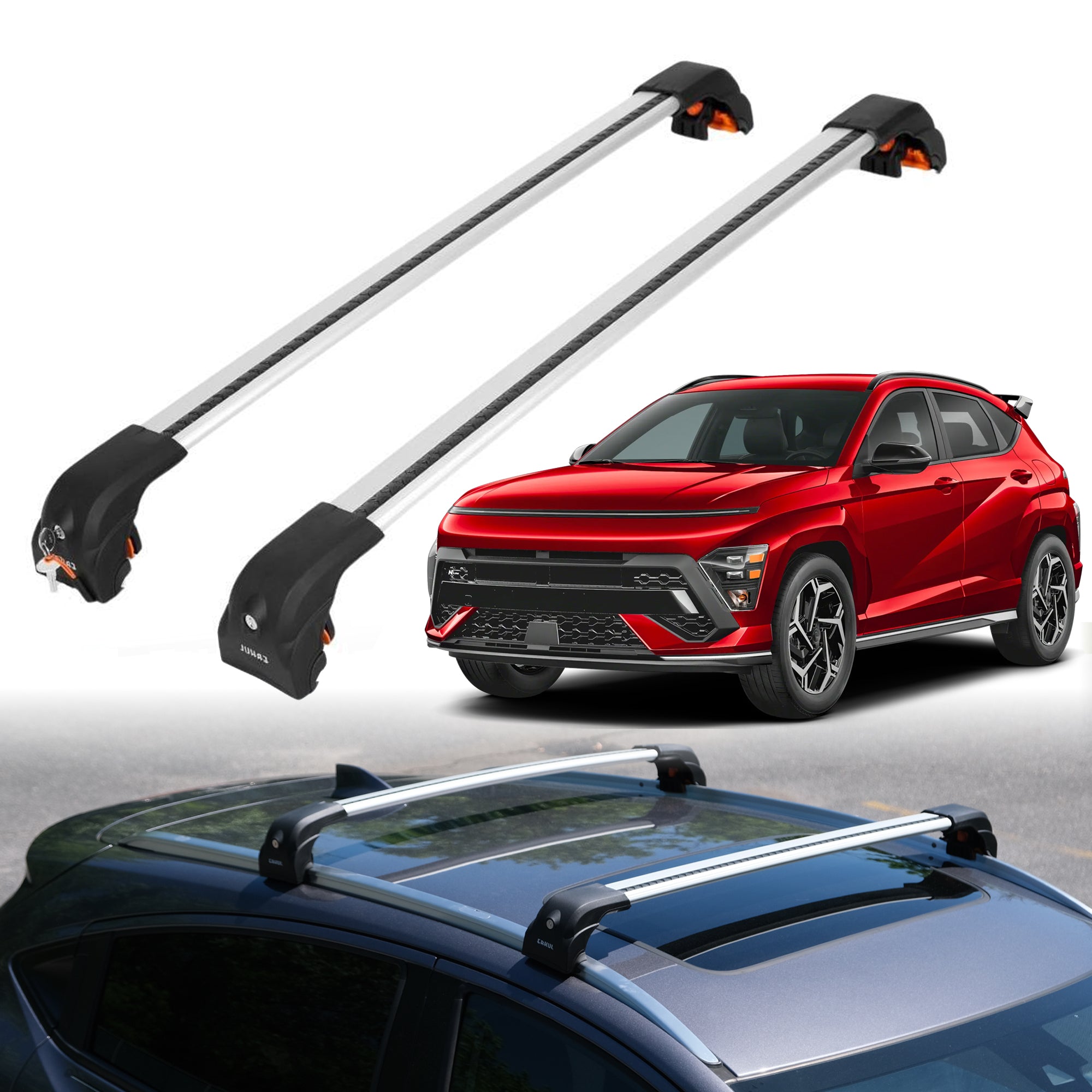 ERKUL Roof Rack Crossbars For HYUNDAI KONA 2024-2025