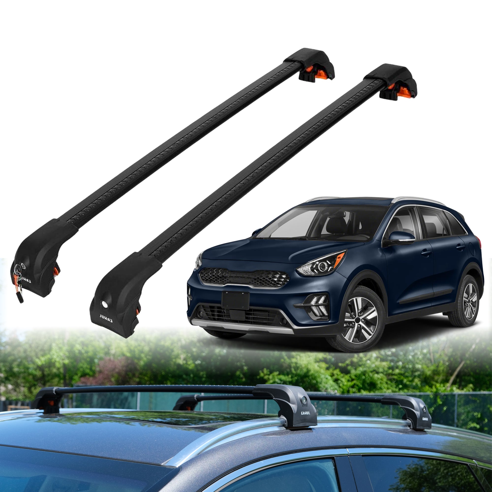 ERKUL Roof Rack Crossbars For KIA NIRO 2016-2022