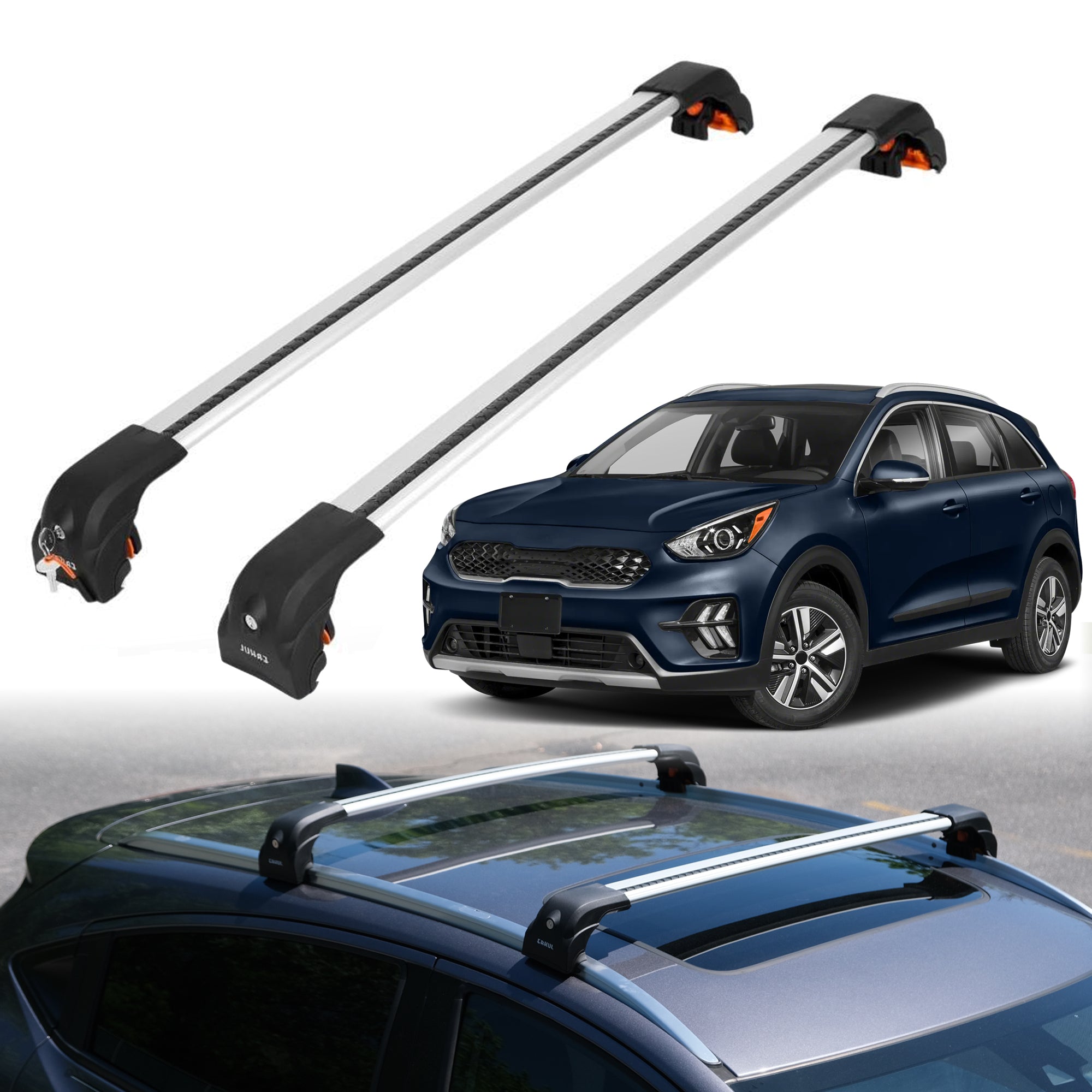 ERKUL Roof Rack Crossbars For KIA NIRO 2016-2022