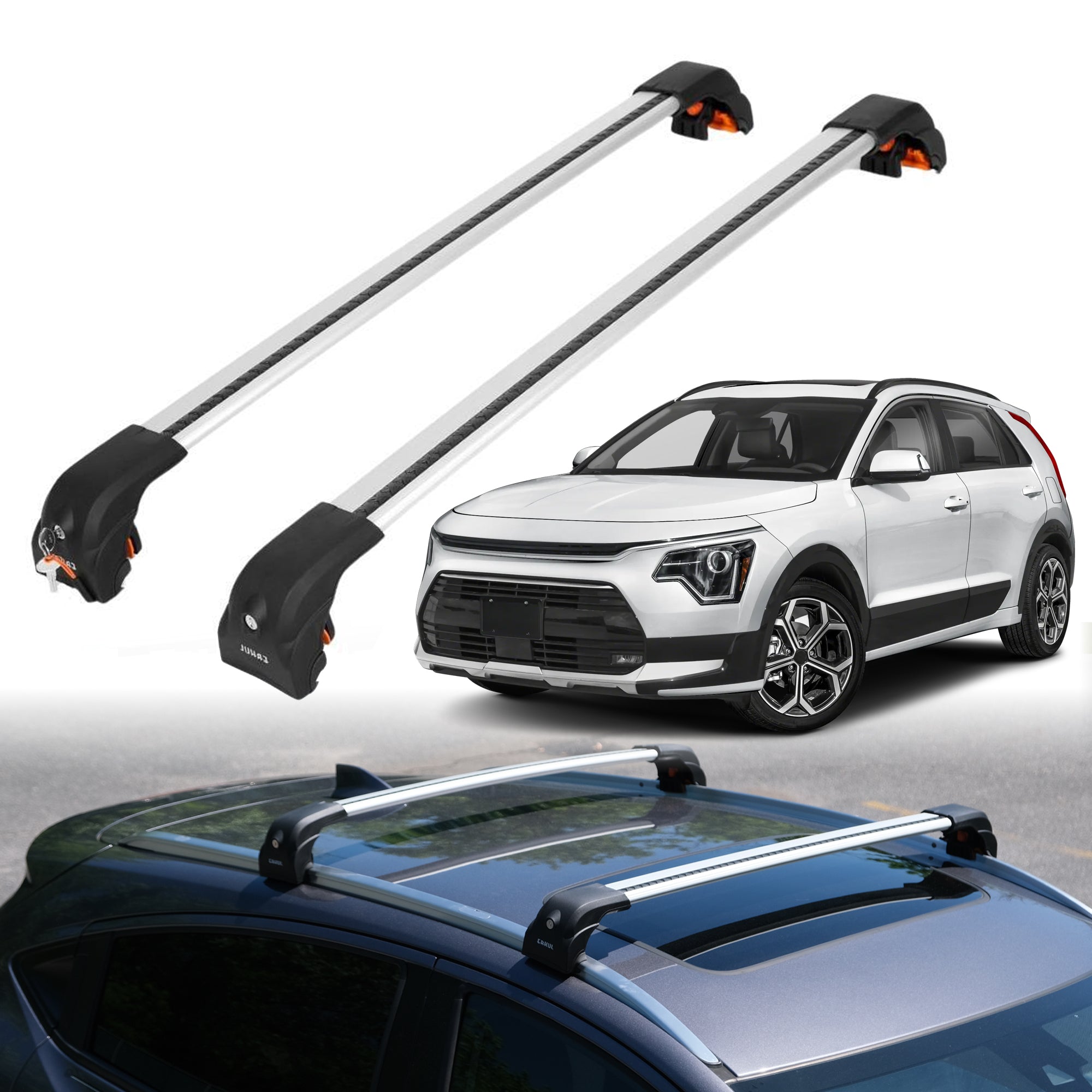 ERKUL Roof Rack Crossbars For KIA NIRO 2023-2026