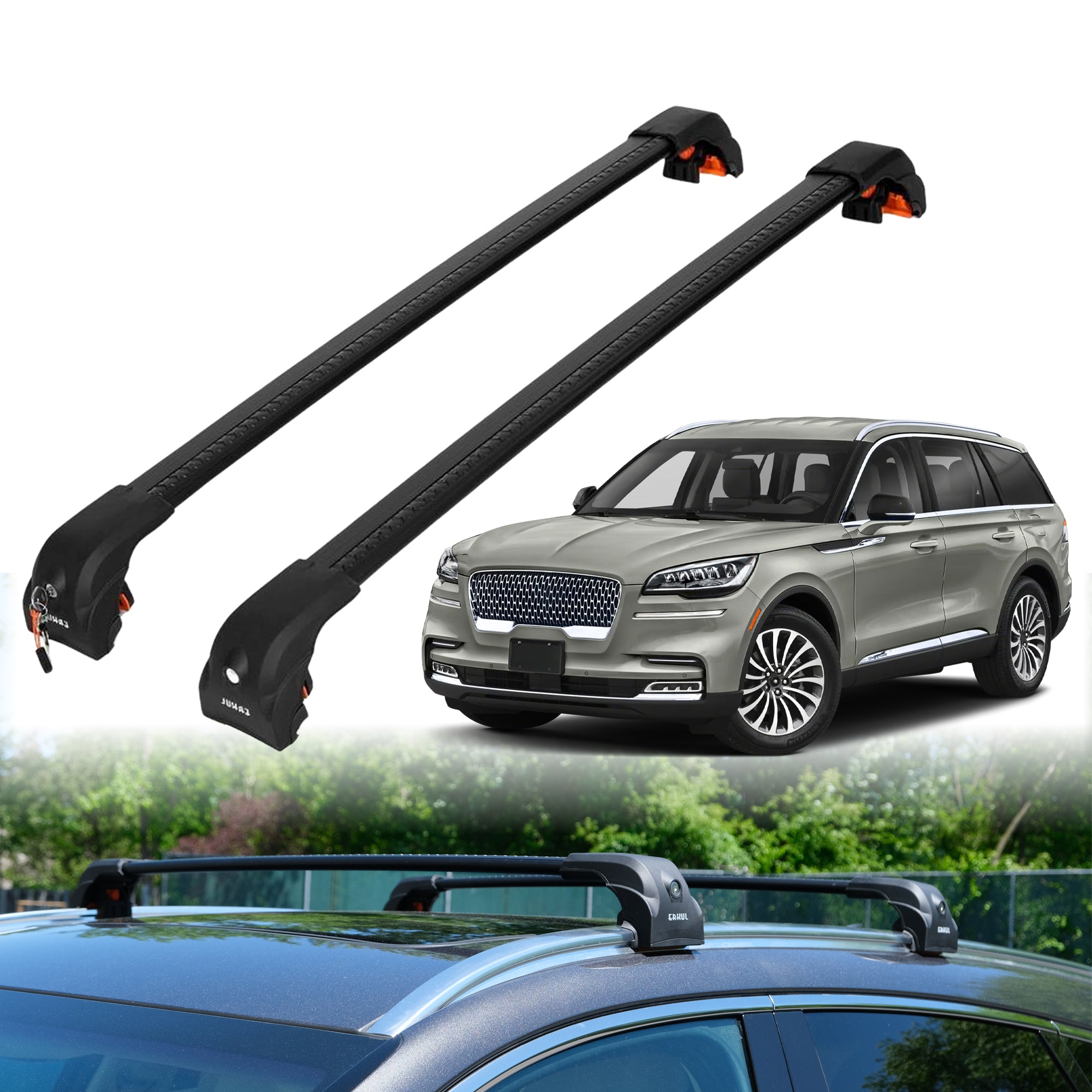 ERKUL Roof Rack Crossbars For LINCOLN AVIATOR 2020-2026