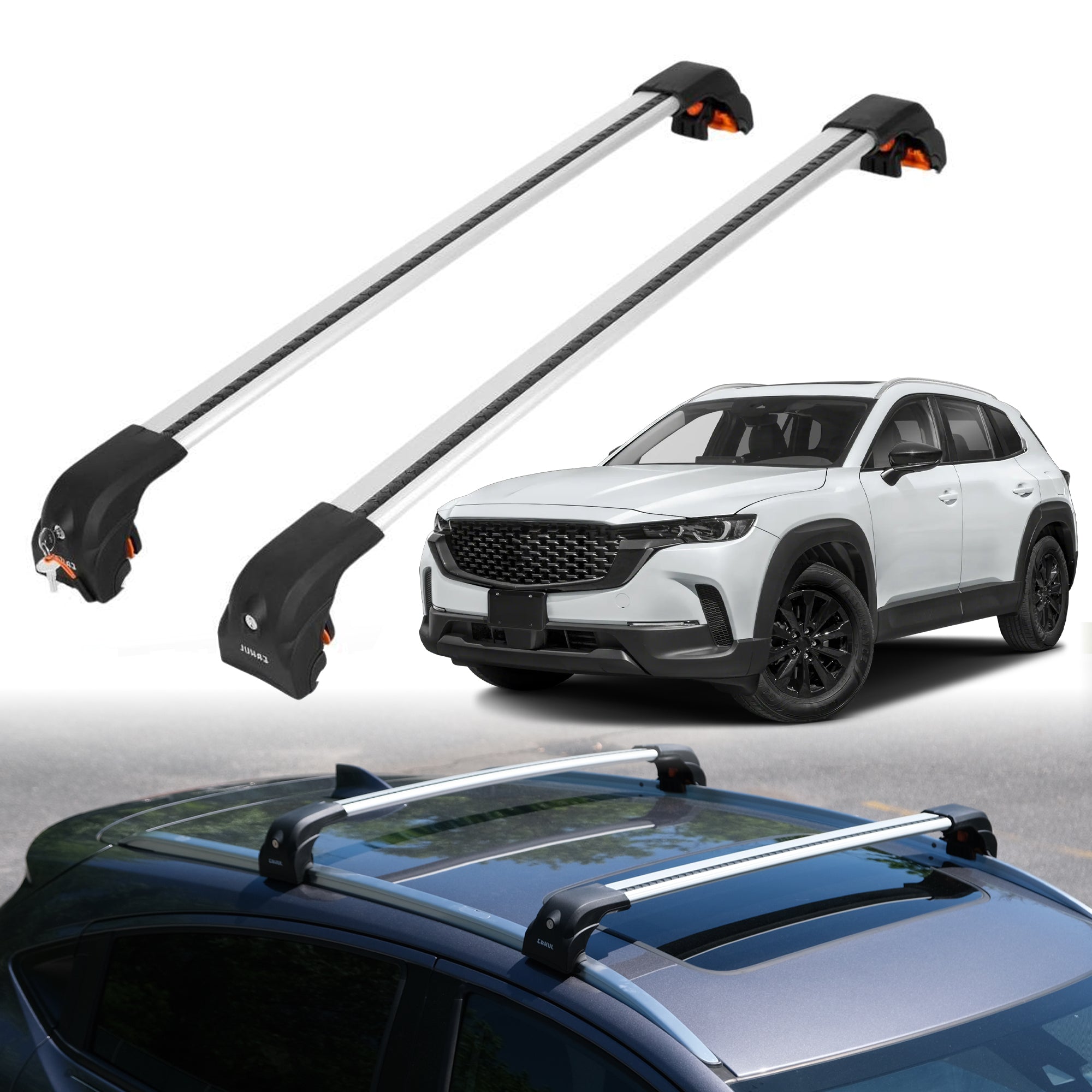 ERKUL Roof Rack Crossbars For MAZDA CX-50 2023-2026