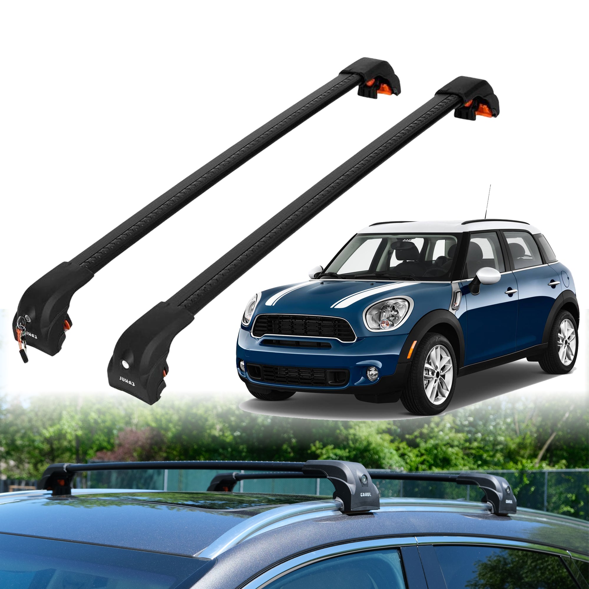 ERKUL Roof Rack Crossbars For MINI COOPER COUNTRYMAN 2011-2016