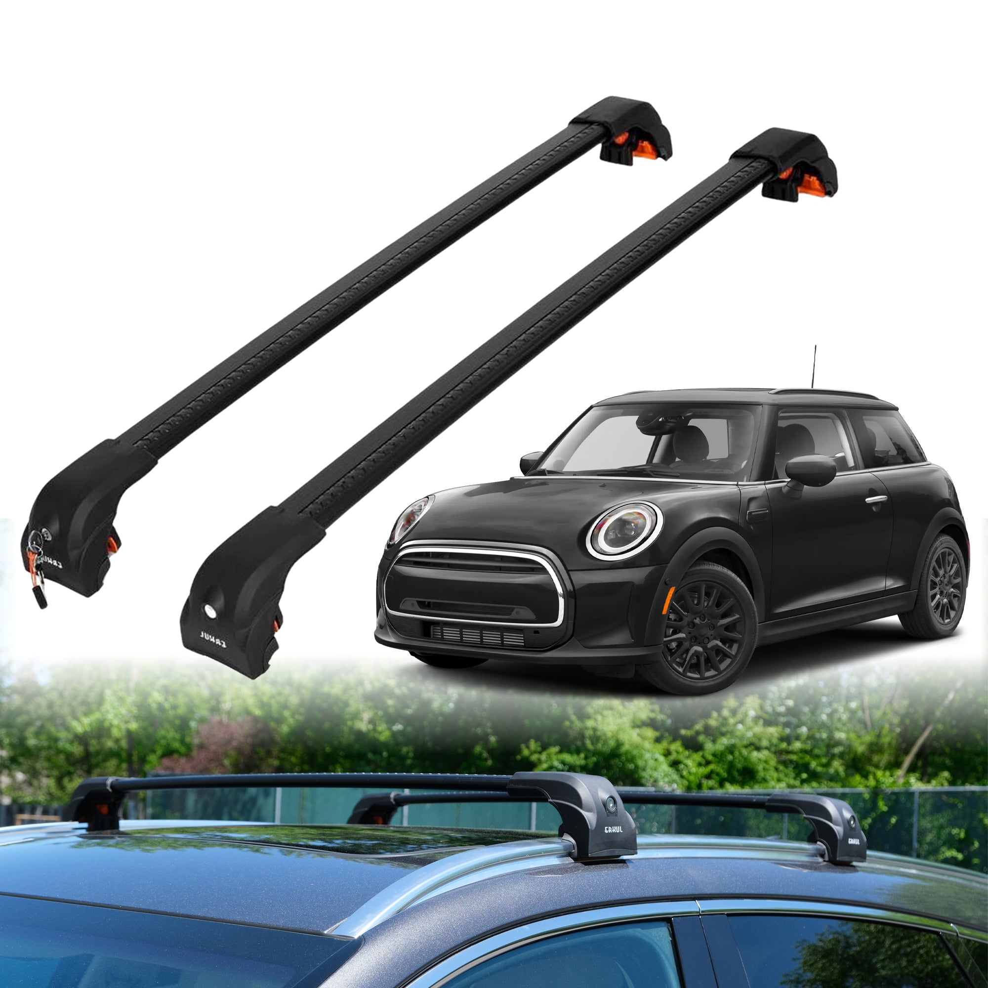 ERKUL Roof Rack Crossbars For MINI COOPER HARDTOP 2014-2026
