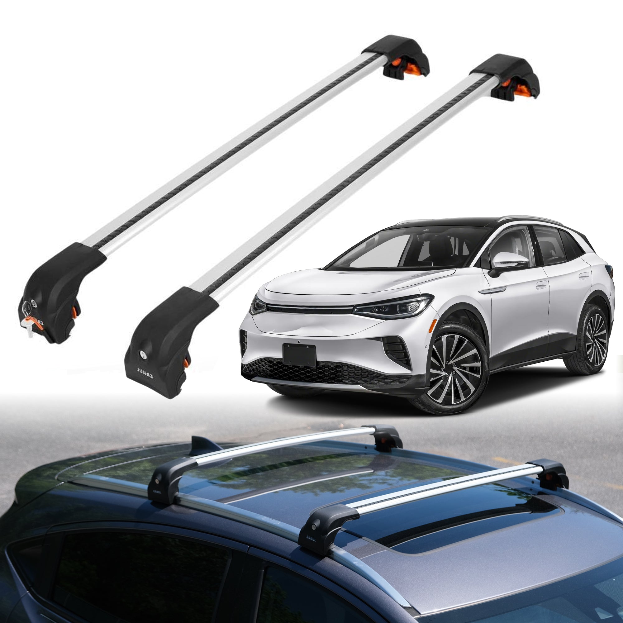 ERKUL Roof Rack Crossbars For VOLKSWAGEN ID.4 2021-2025