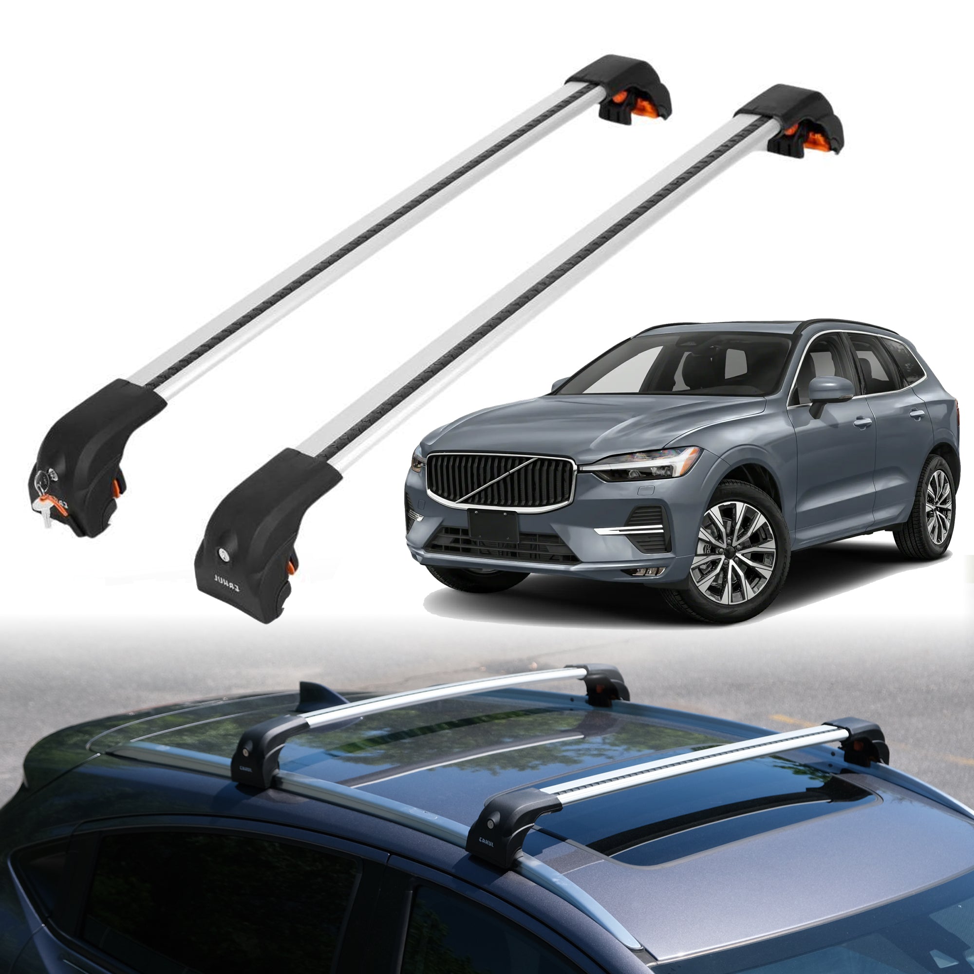 ERKUL Roof Rack Crossbars For VOLVO XC60 2018-2026