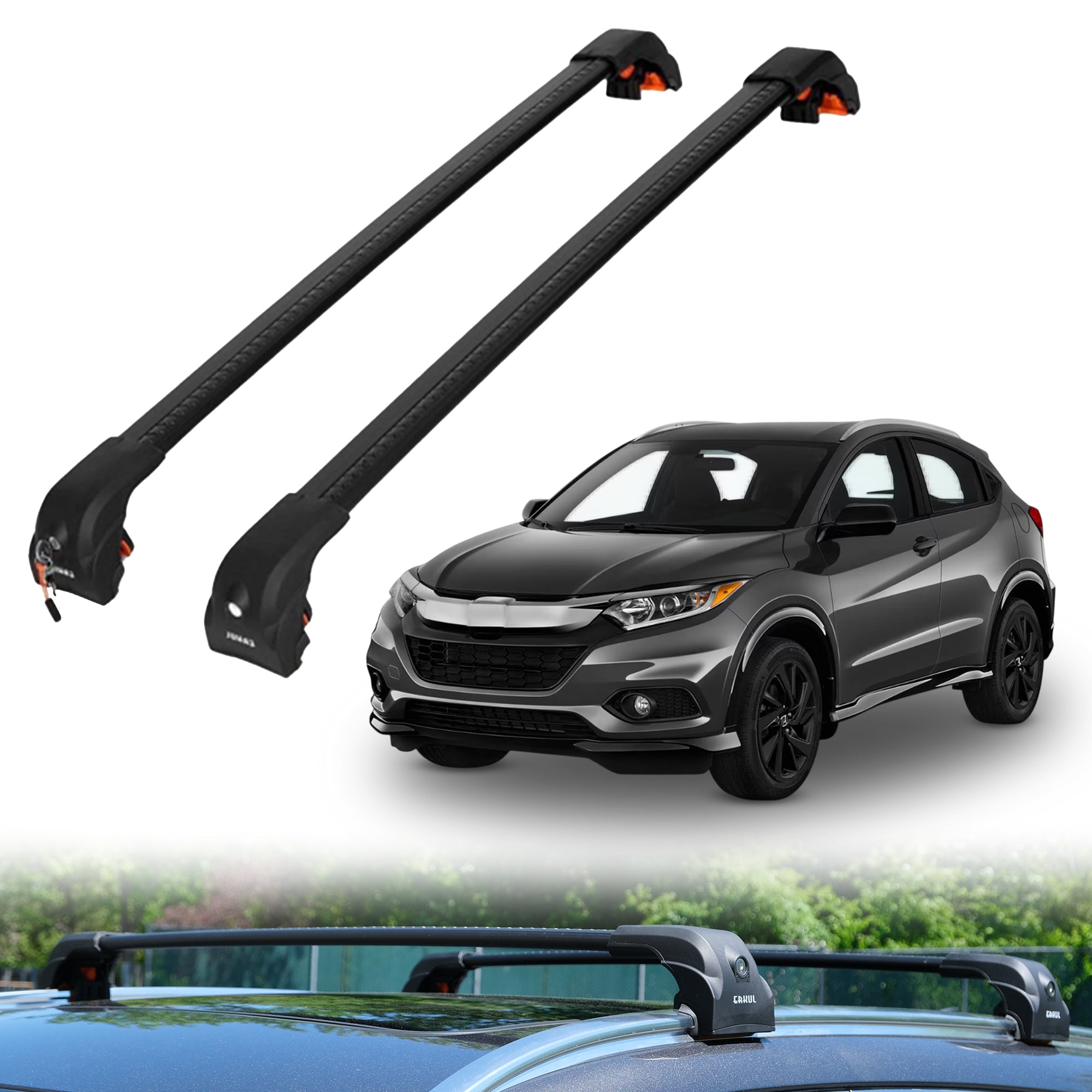 ERKUL Roof Rack Crossbars For HONDA HR-V 2016-2022