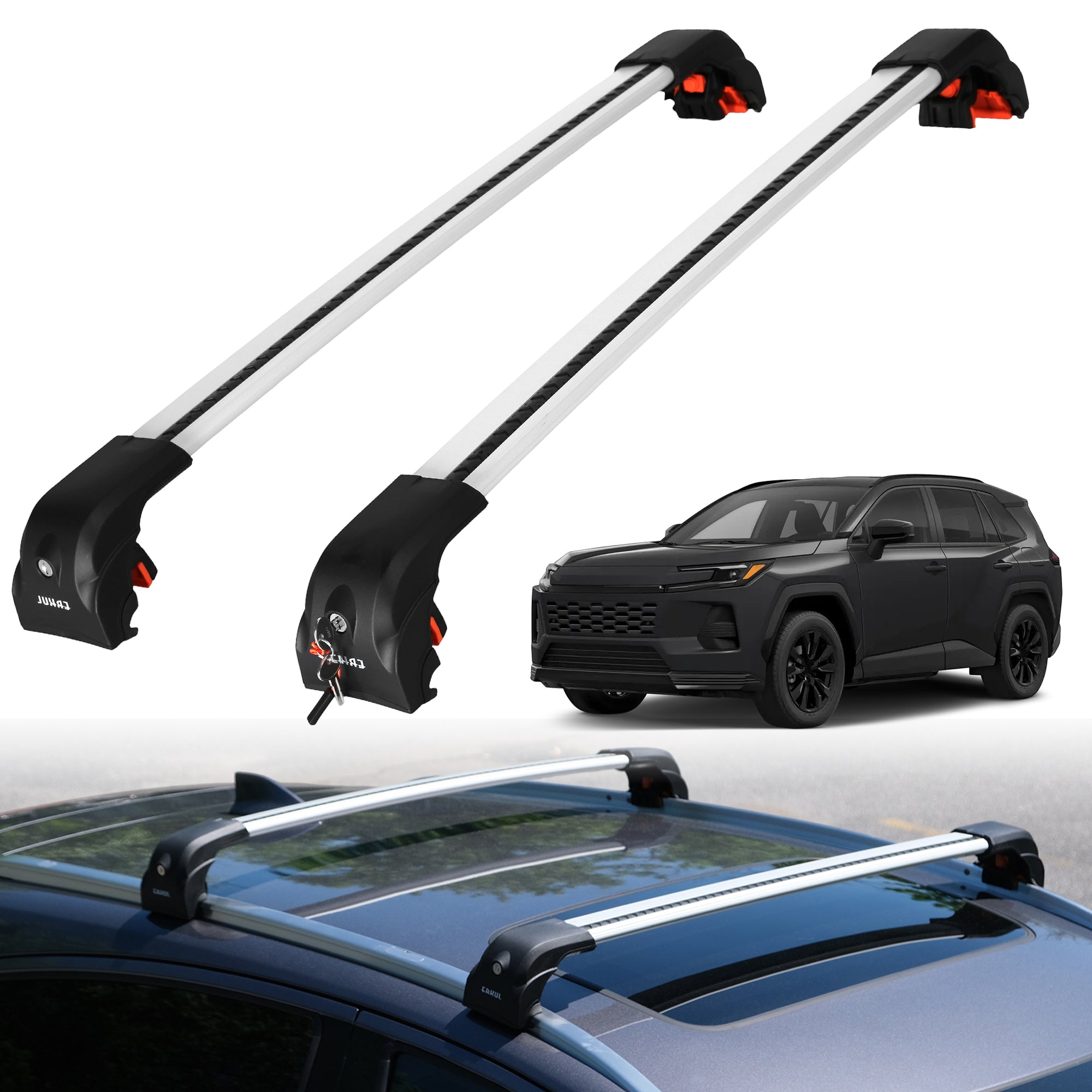ERKUL Roof Rack Crossbars For TOYOTA RAV4 2026-2027
