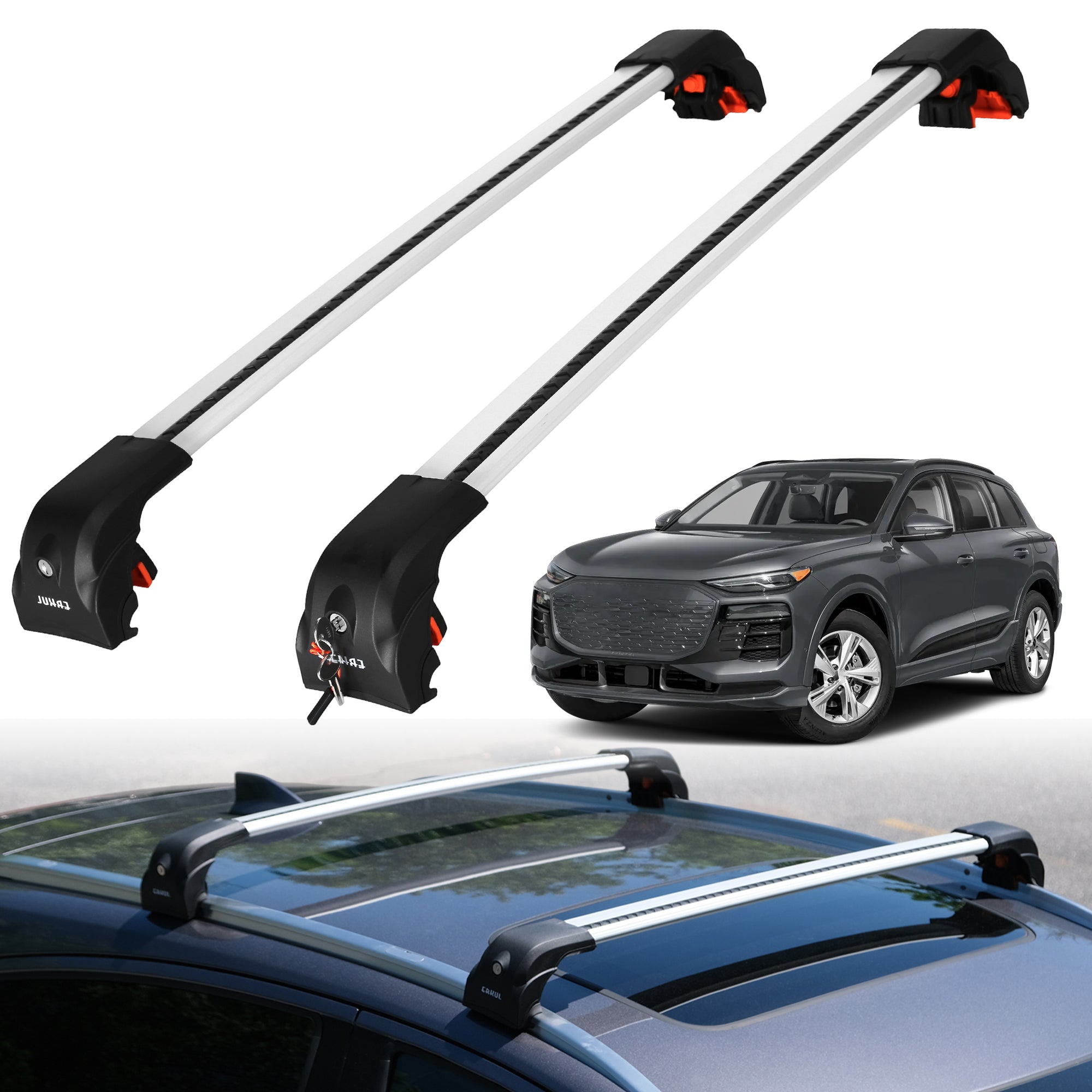 ERKUL Roof Rack Crossbars For AUDI Q6 E-TRON 2025-2027