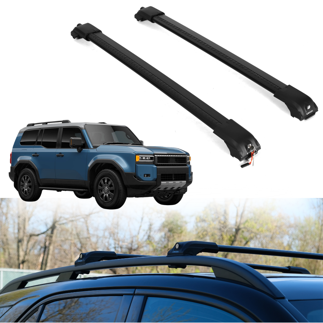 Roof Rack Crossbars for Toyota Land Cruiser 2024-2026 - Black