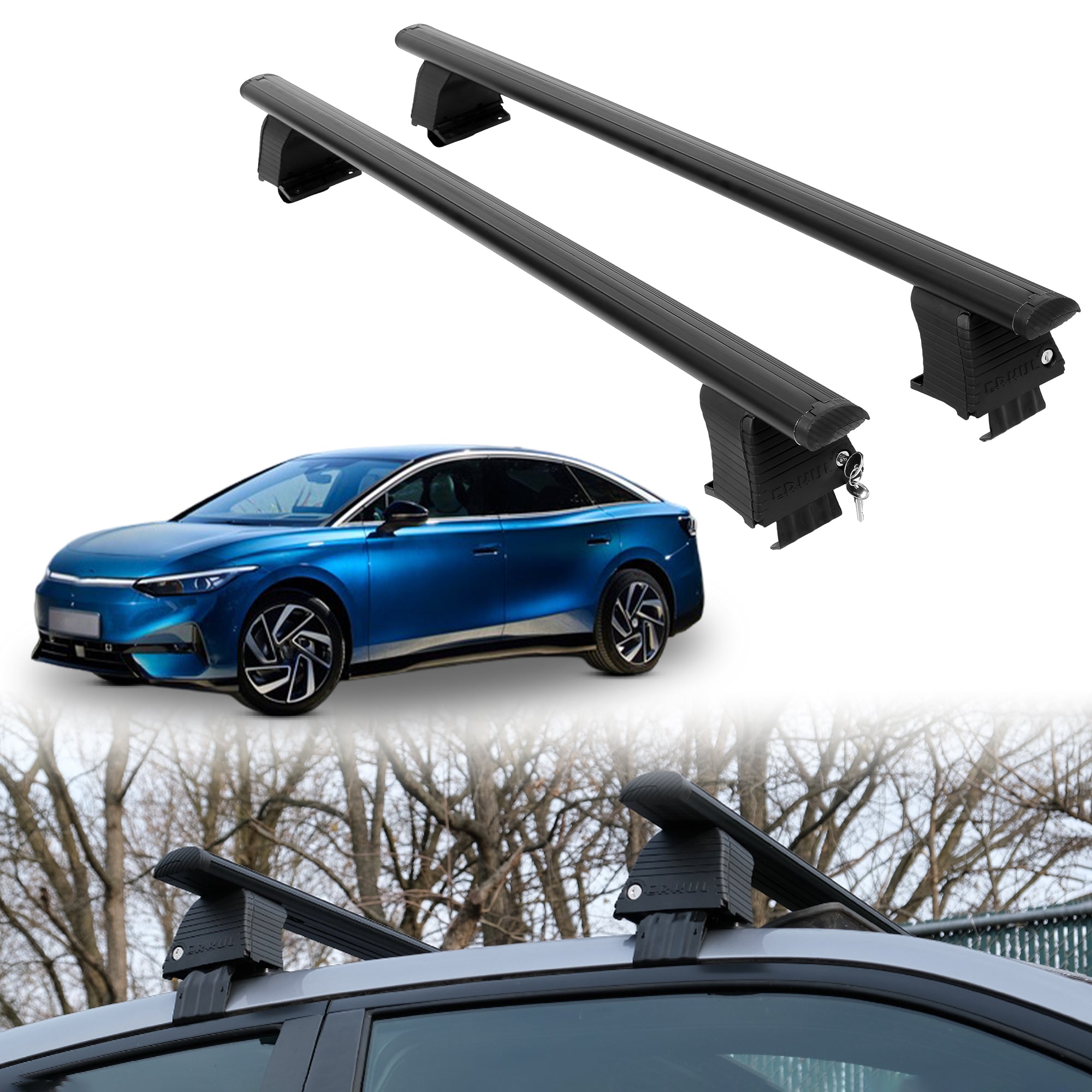 ERKUL Roof Rack Crossbars For VOLKSWAGEN ID.7 2025