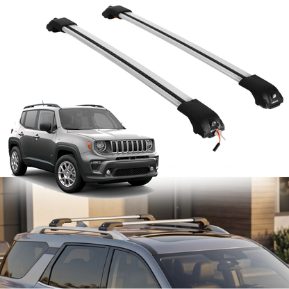 ERKUL Roof Rack Crossbars For JEEP RENEGADE 2015-2023