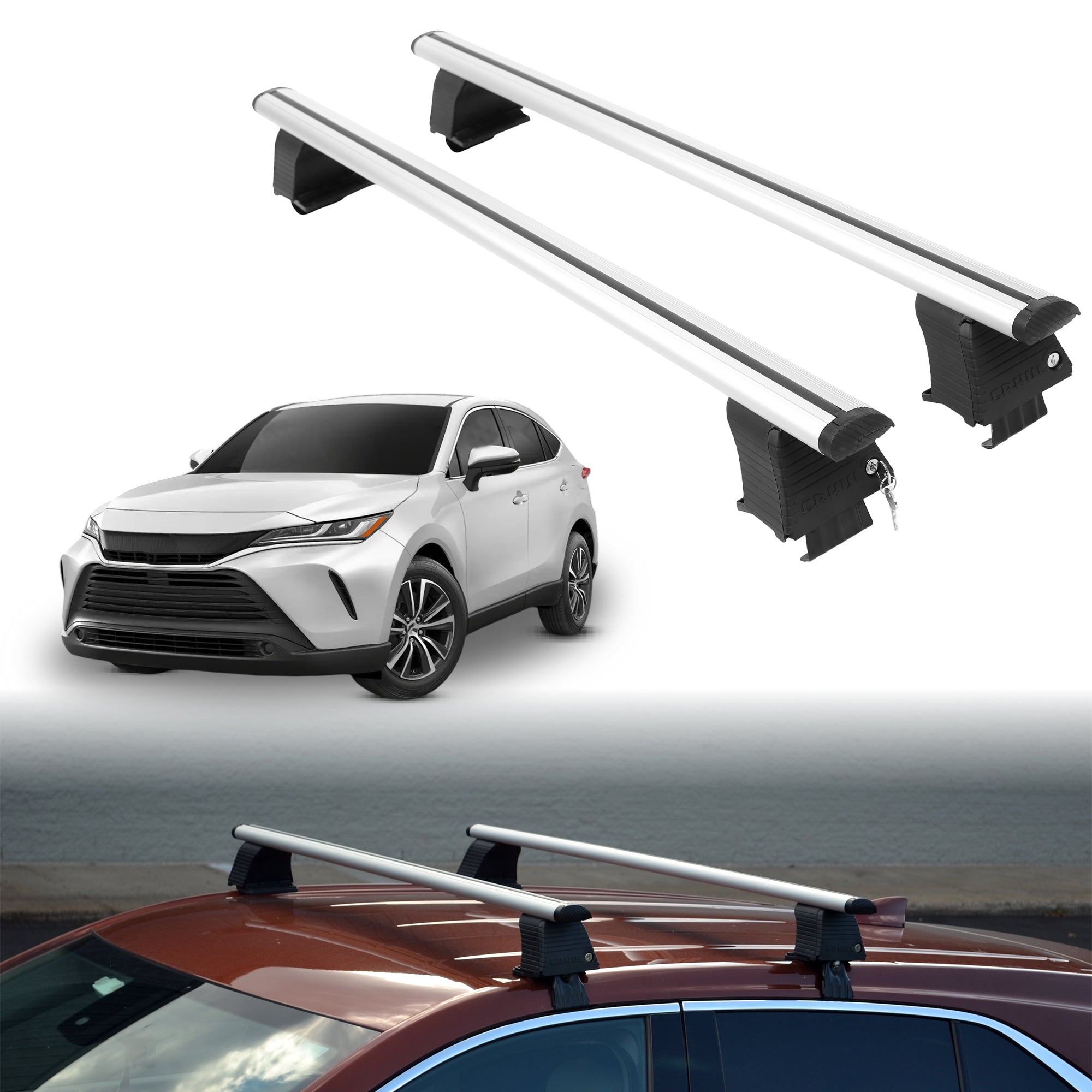 ERKUL Roof Rack Crossbars For TOYOTA VENZA 2021-2024