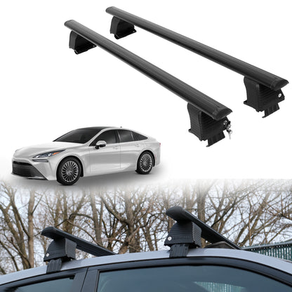 Roof Rack Crossbars for Toyota Mirai 2021-2026 Fits Naked Roof - Black